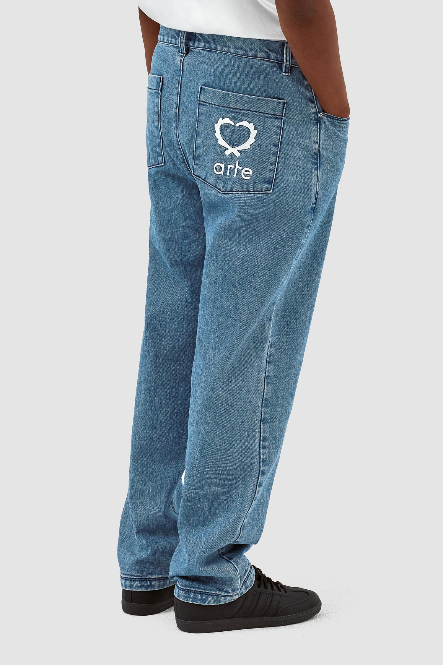 Poage Back Heart Pants - Denim
