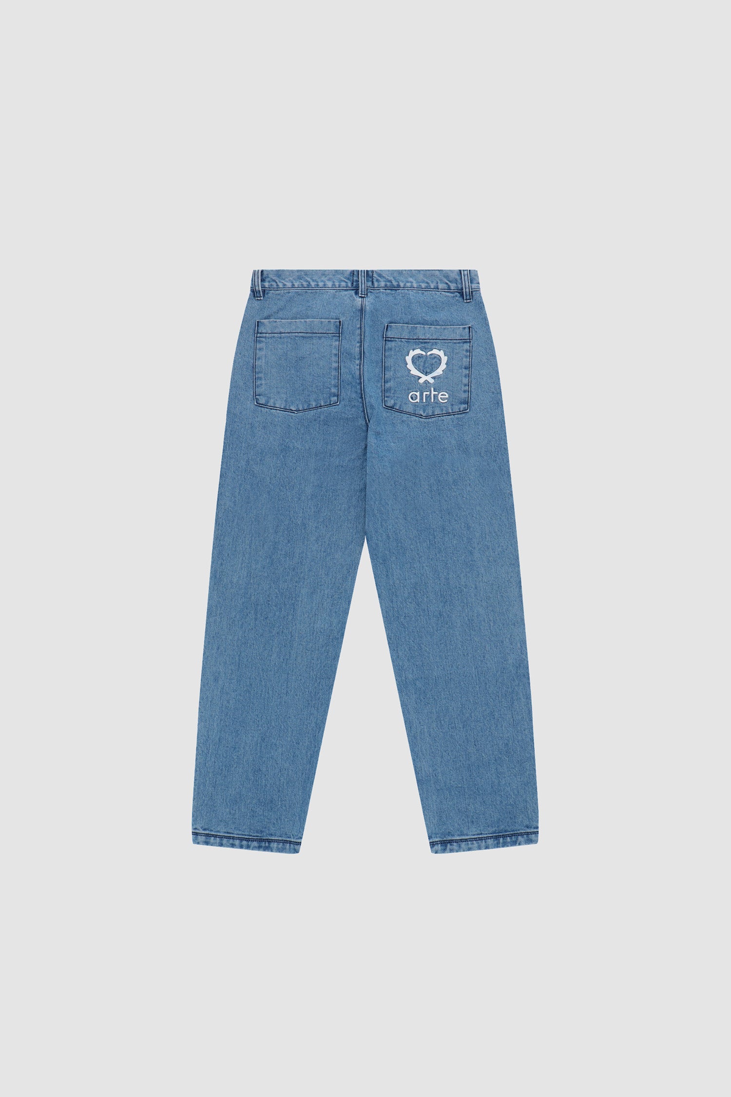 Poage Back Heart Pants - Denim