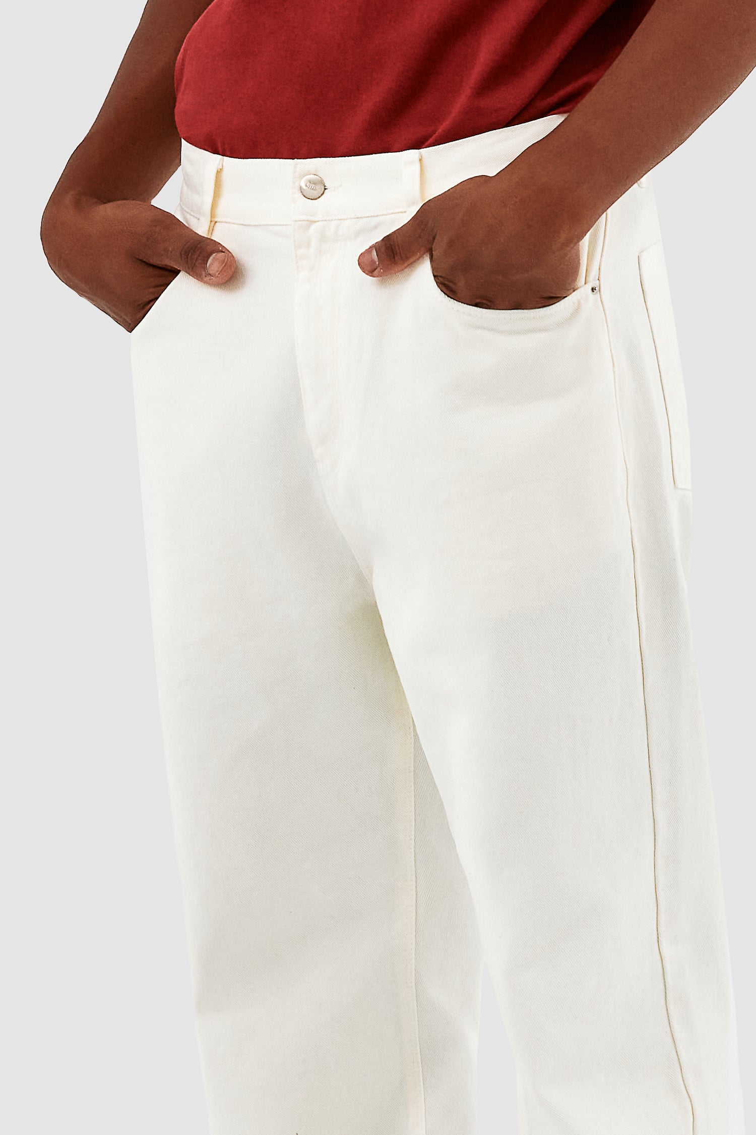 Poage Back Heart Pants - Cream