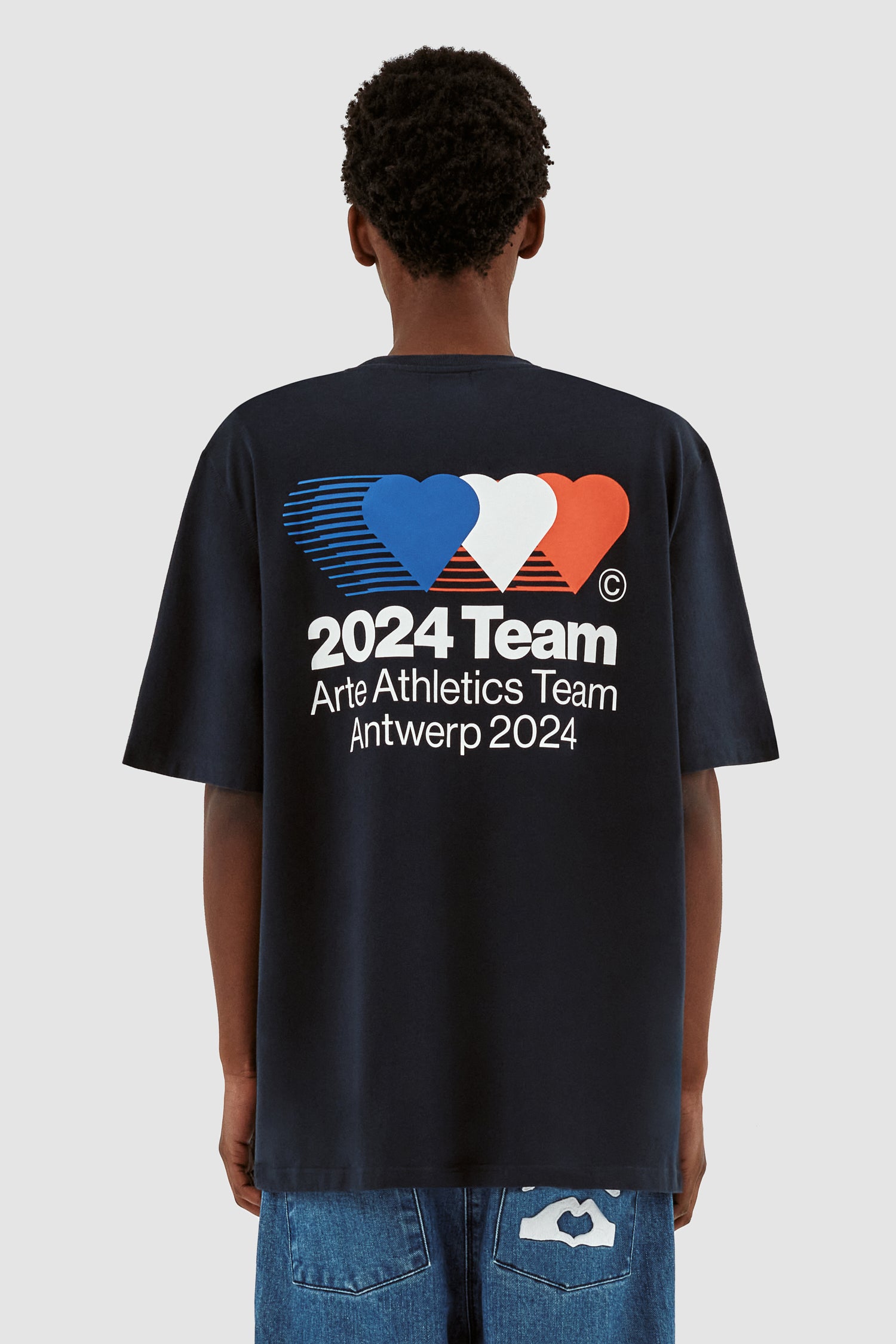 Teo Back Team T-shirt - Navy