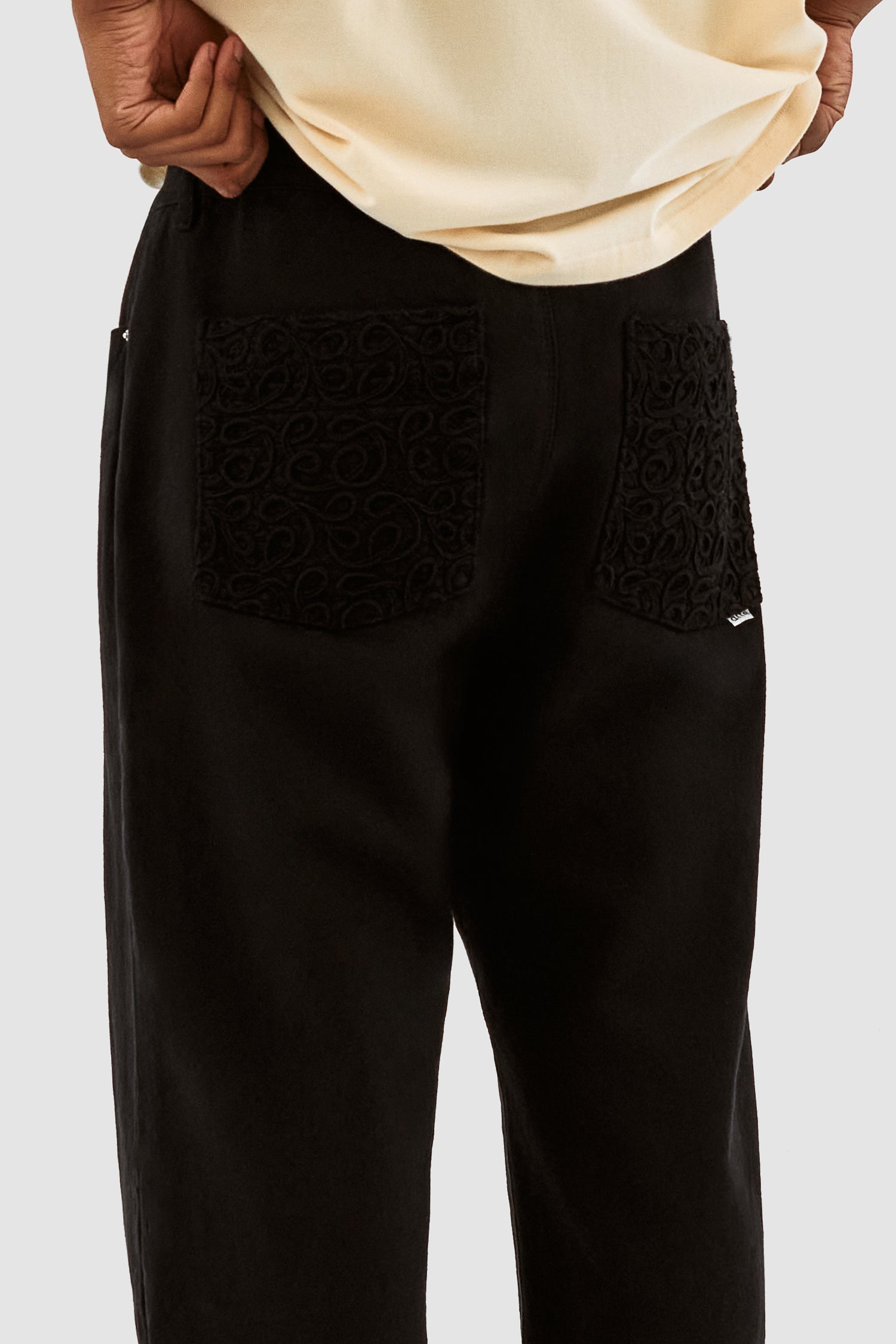 Joshua Detail Pants - Black