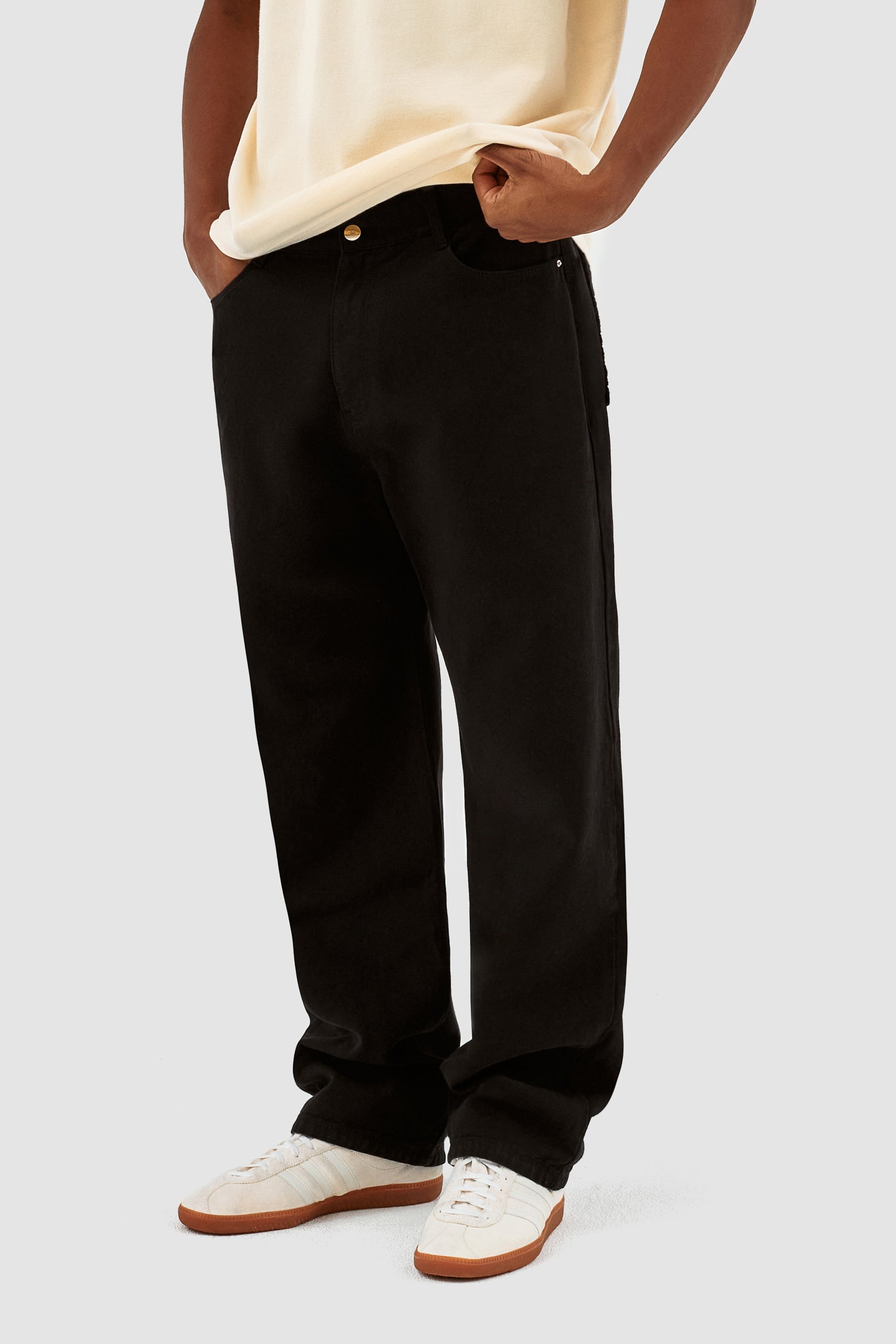 Joshua Detail Pants - Black