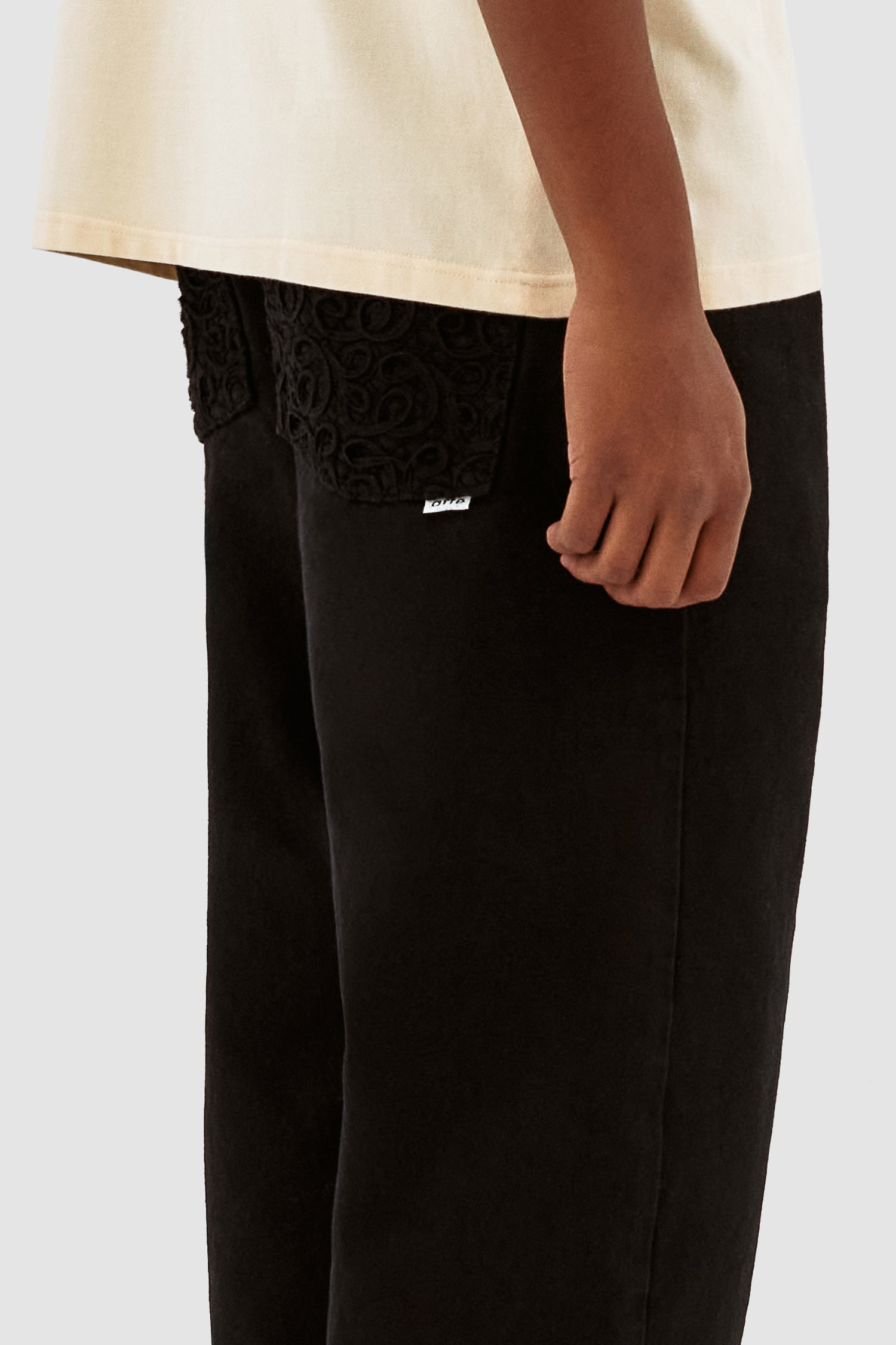 Joshua Detail Pants - Black
