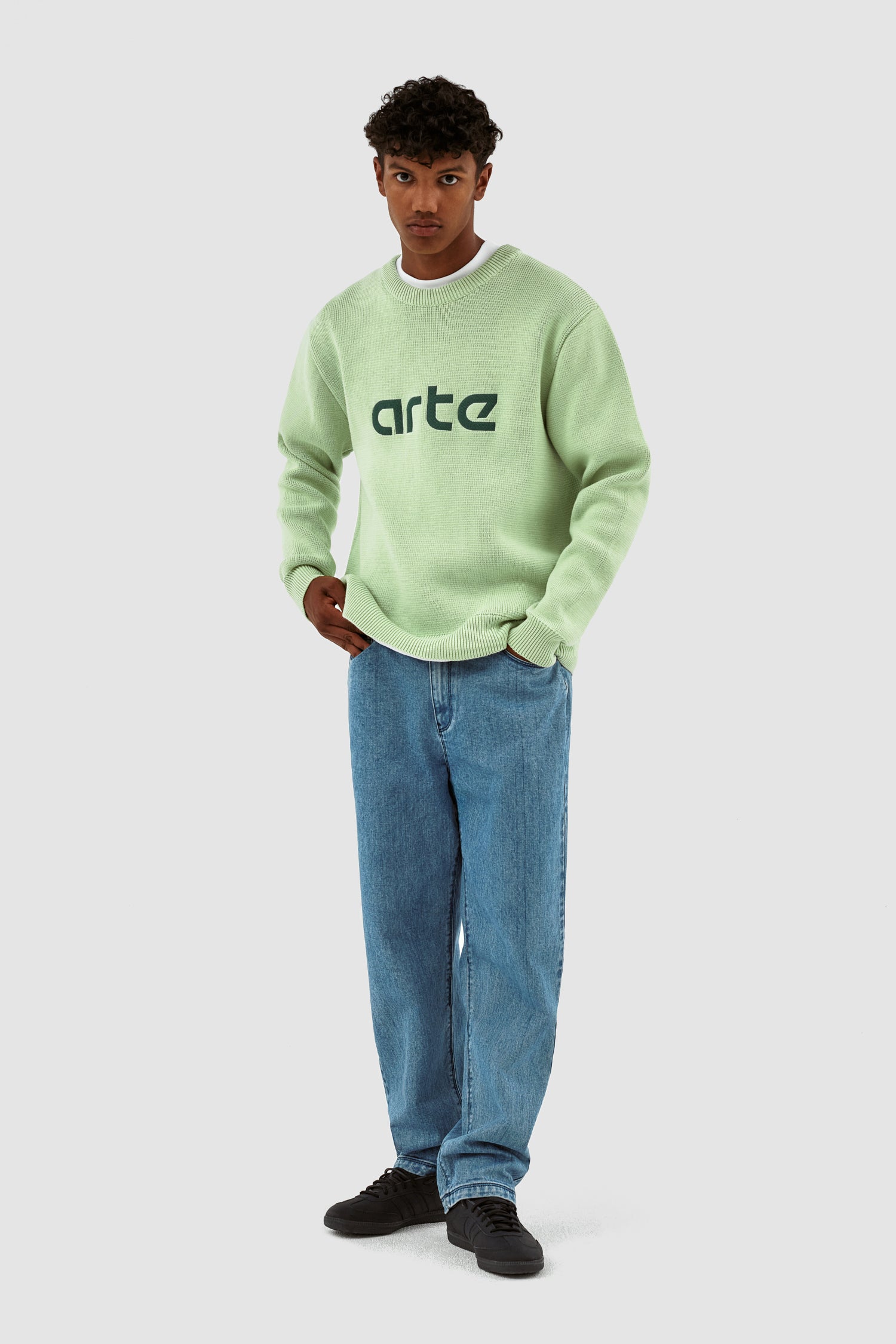 Kris Logo Sweater - Light Green
