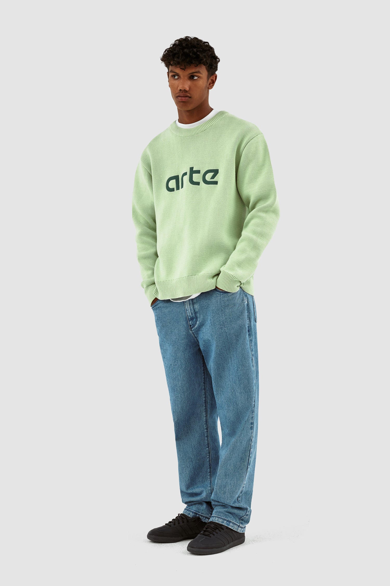 Kris Logo Sweater - Light Green