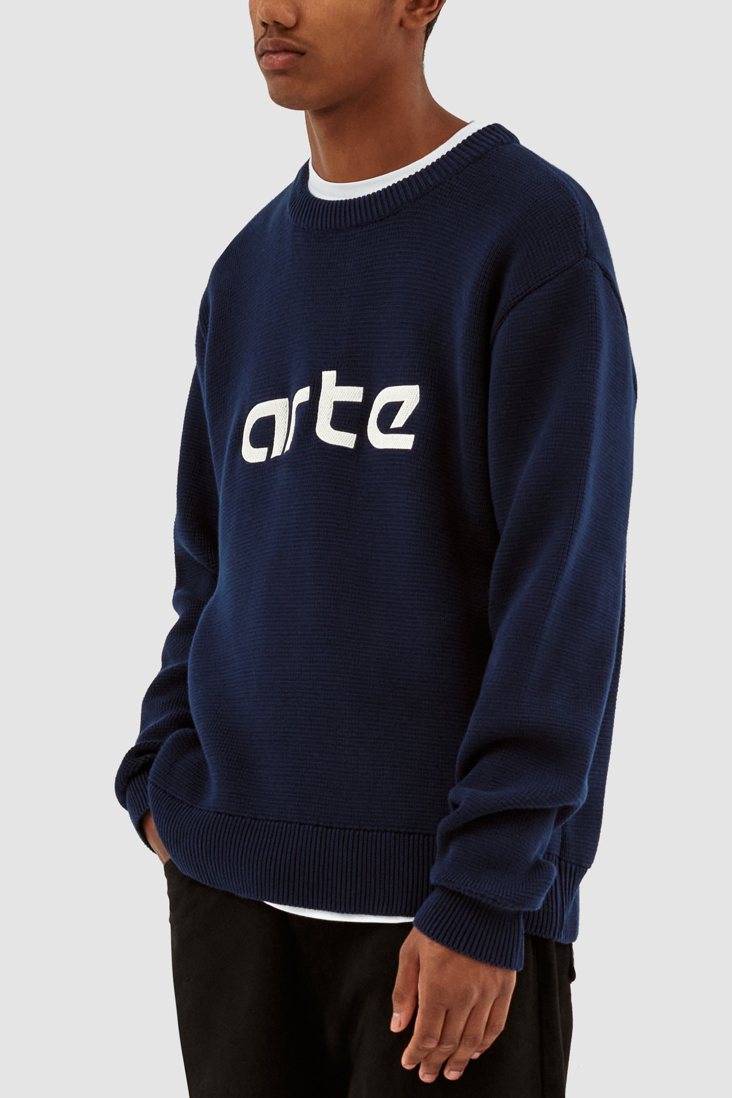 Pull à logo Kris - Marine