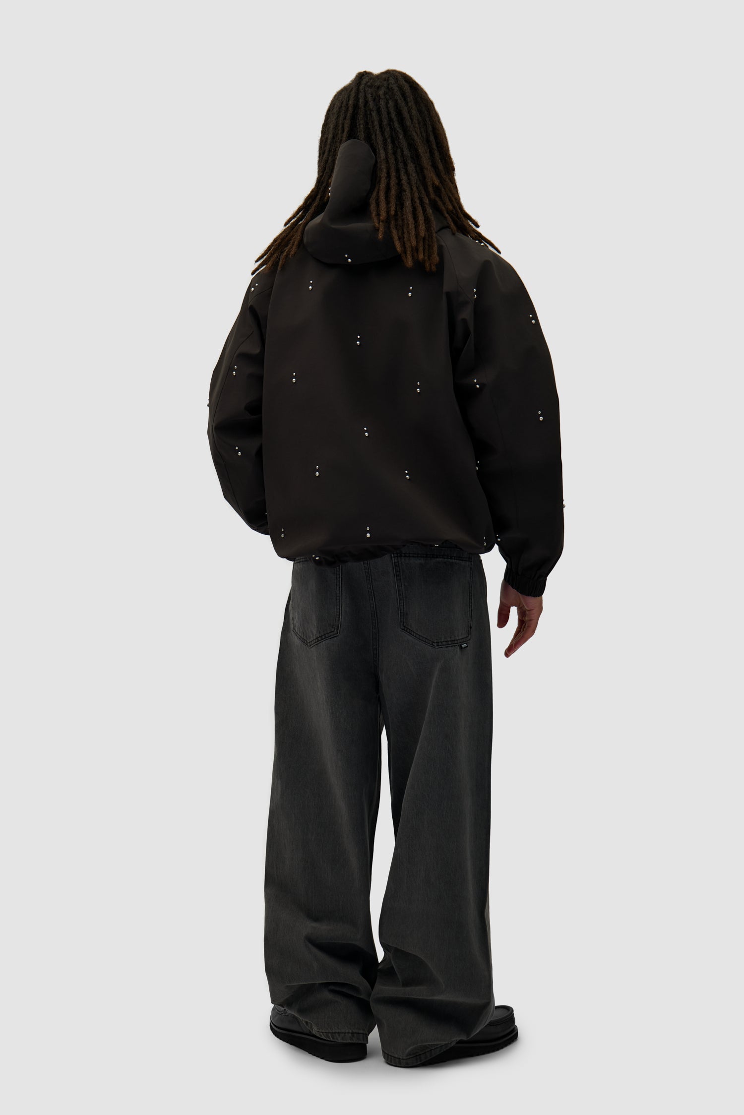 Detail view of Technical Revits Jacket in Black