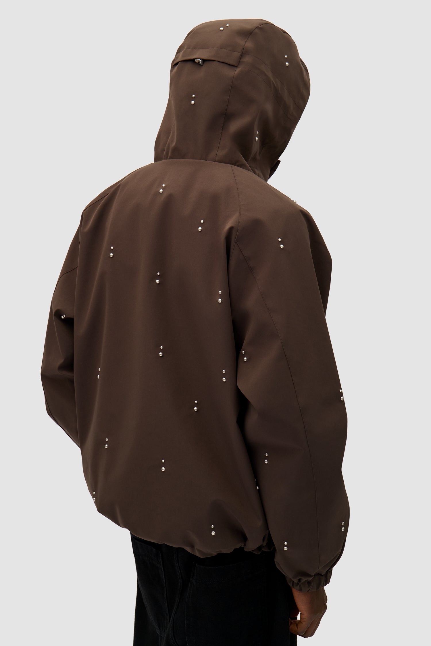 Detail view of Technical Revits Jacket in Brown