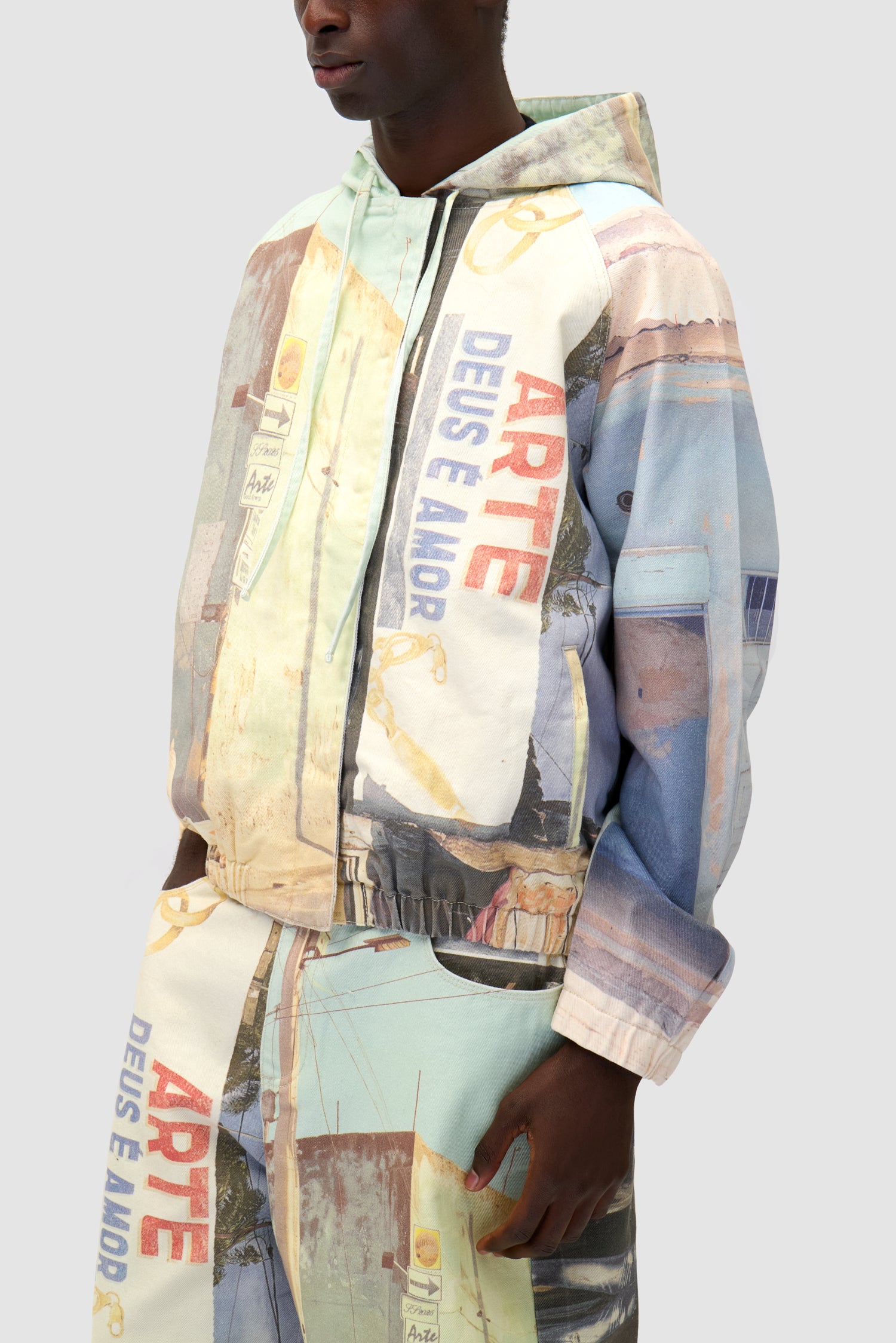 Detail view of Photo Allover Jacket in Photos Print