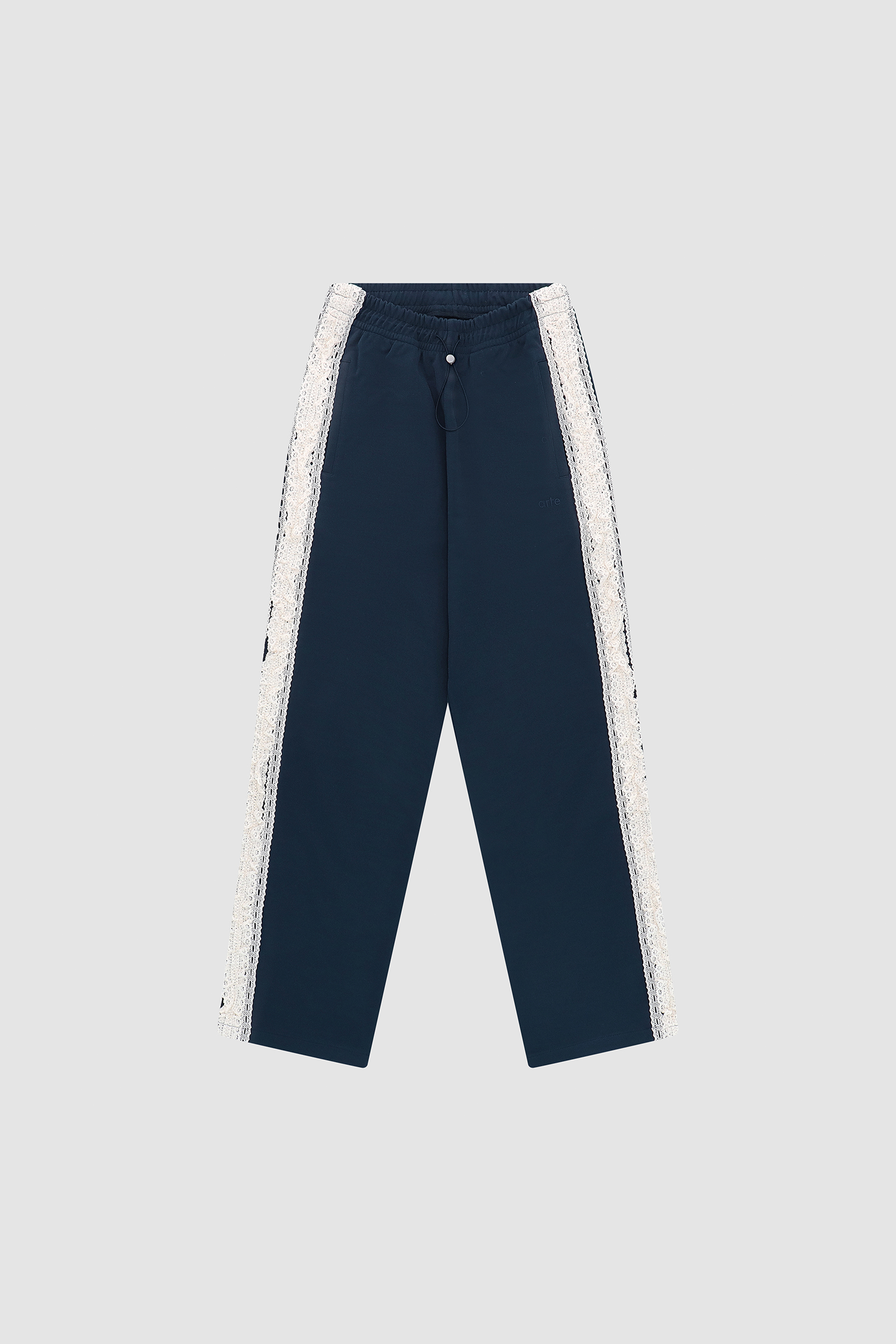 Trim Pants in Navy, front view