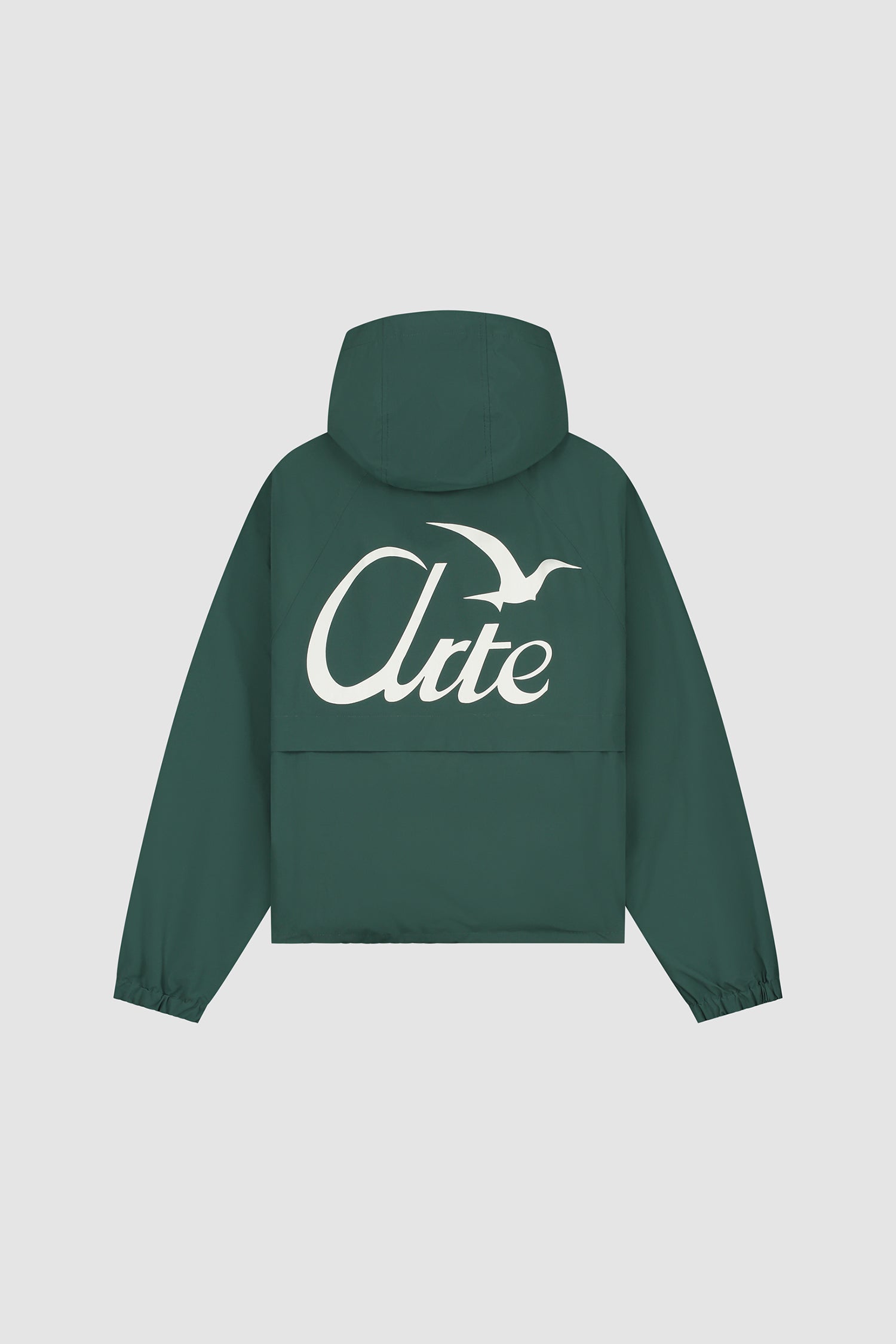 Bird Logo Anorak in Green, front view