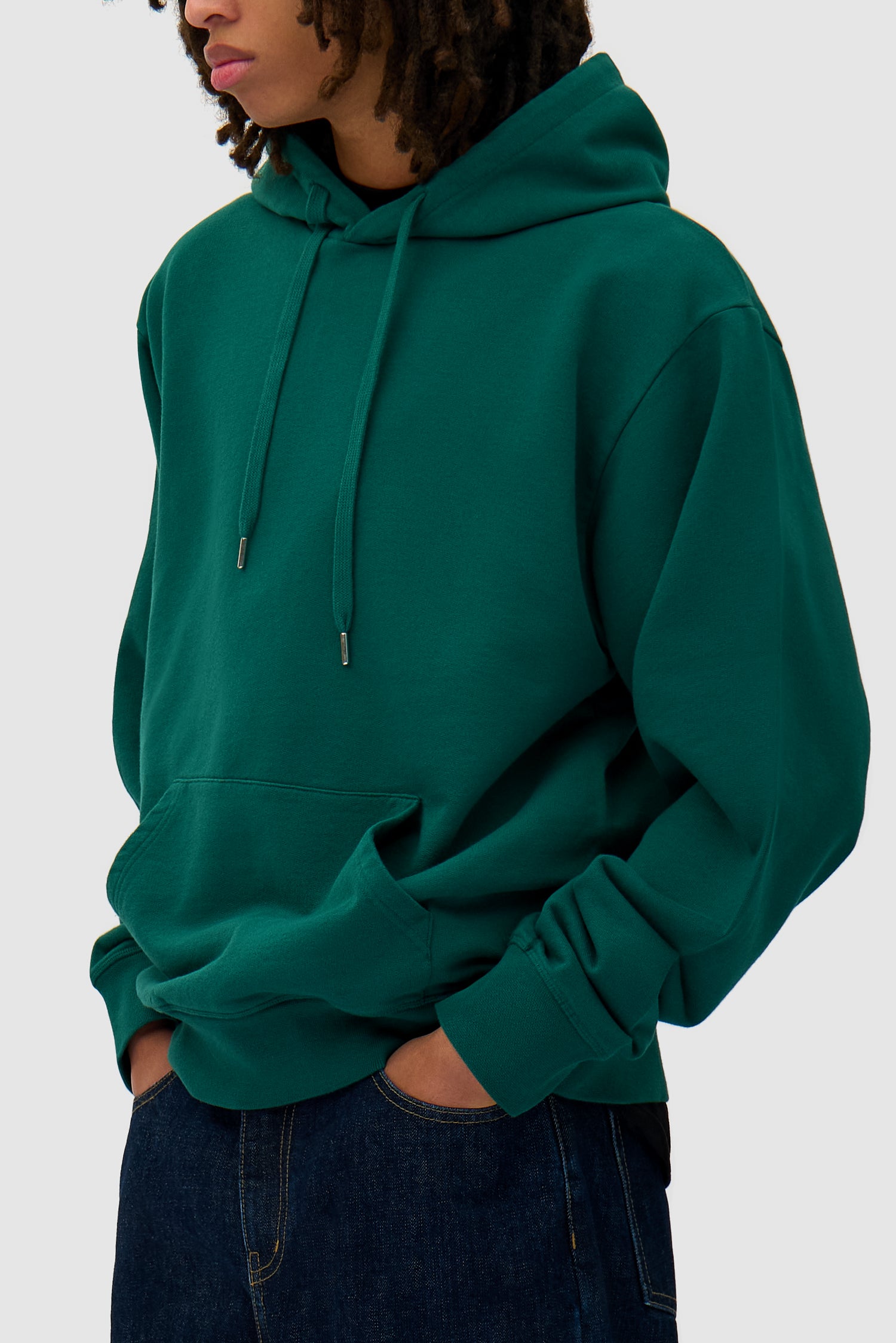 Detail view of Energy Hoodie in Green