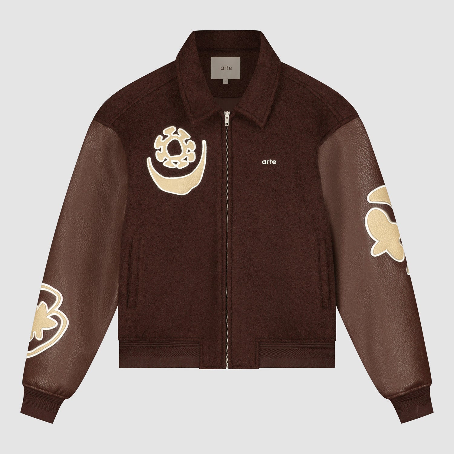 Varsity Jacket - Brown/Brown – Arte Antwerp