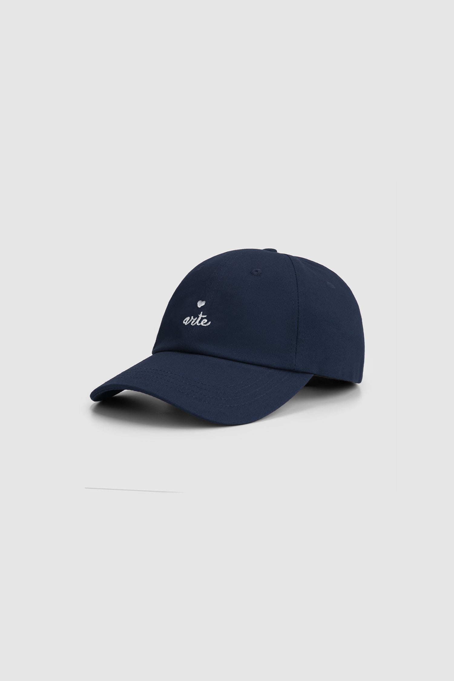 Heart Logo Cap in Navy, front view