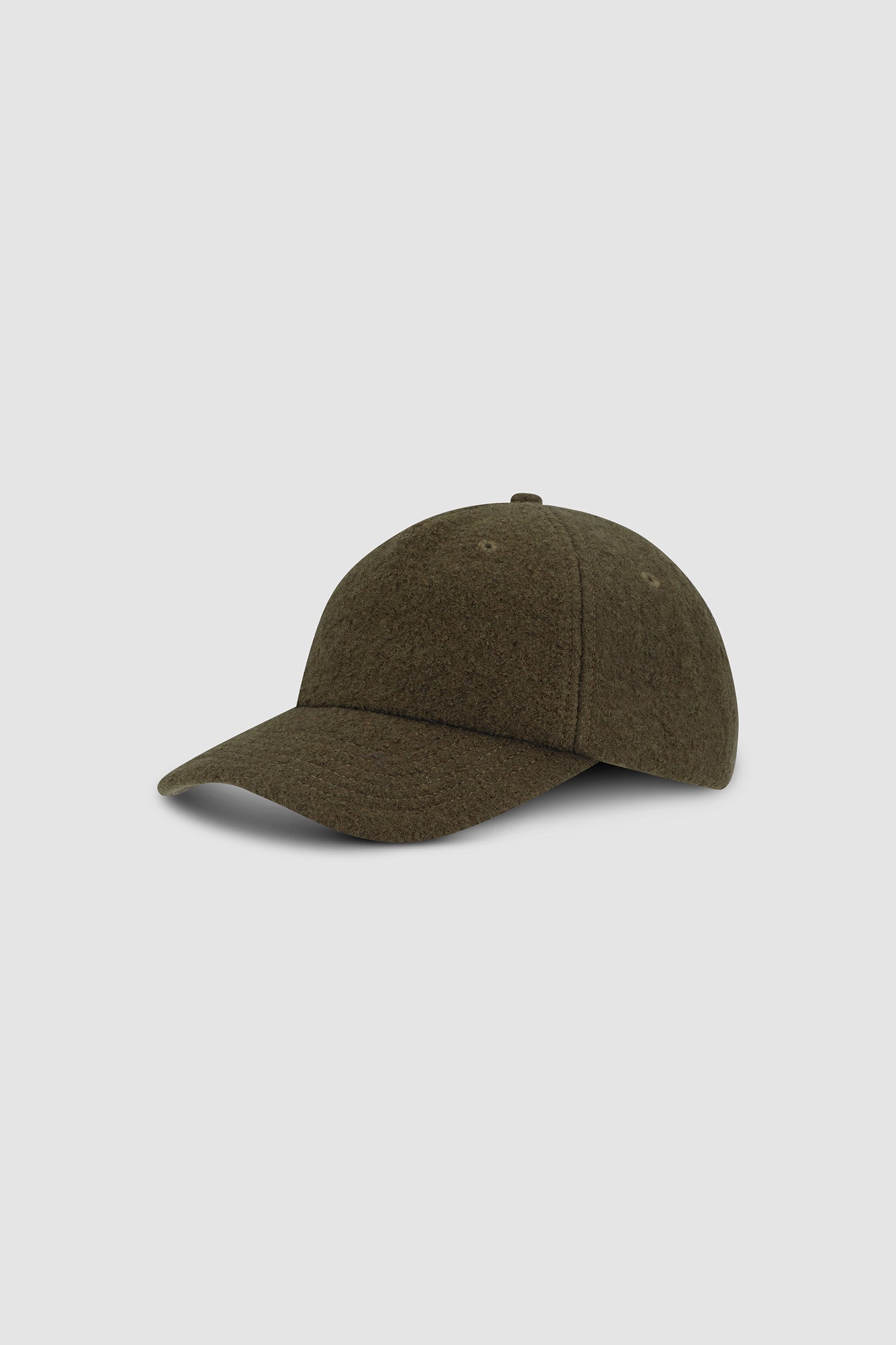 Wool Cap in Green, front view