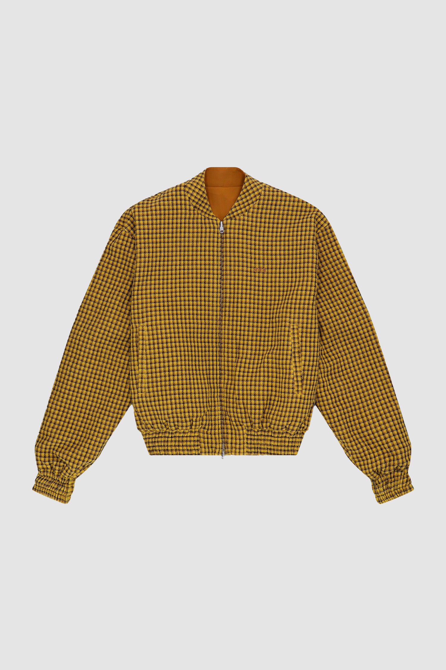 Reversible Nylon Jacket in Brown/Yellow