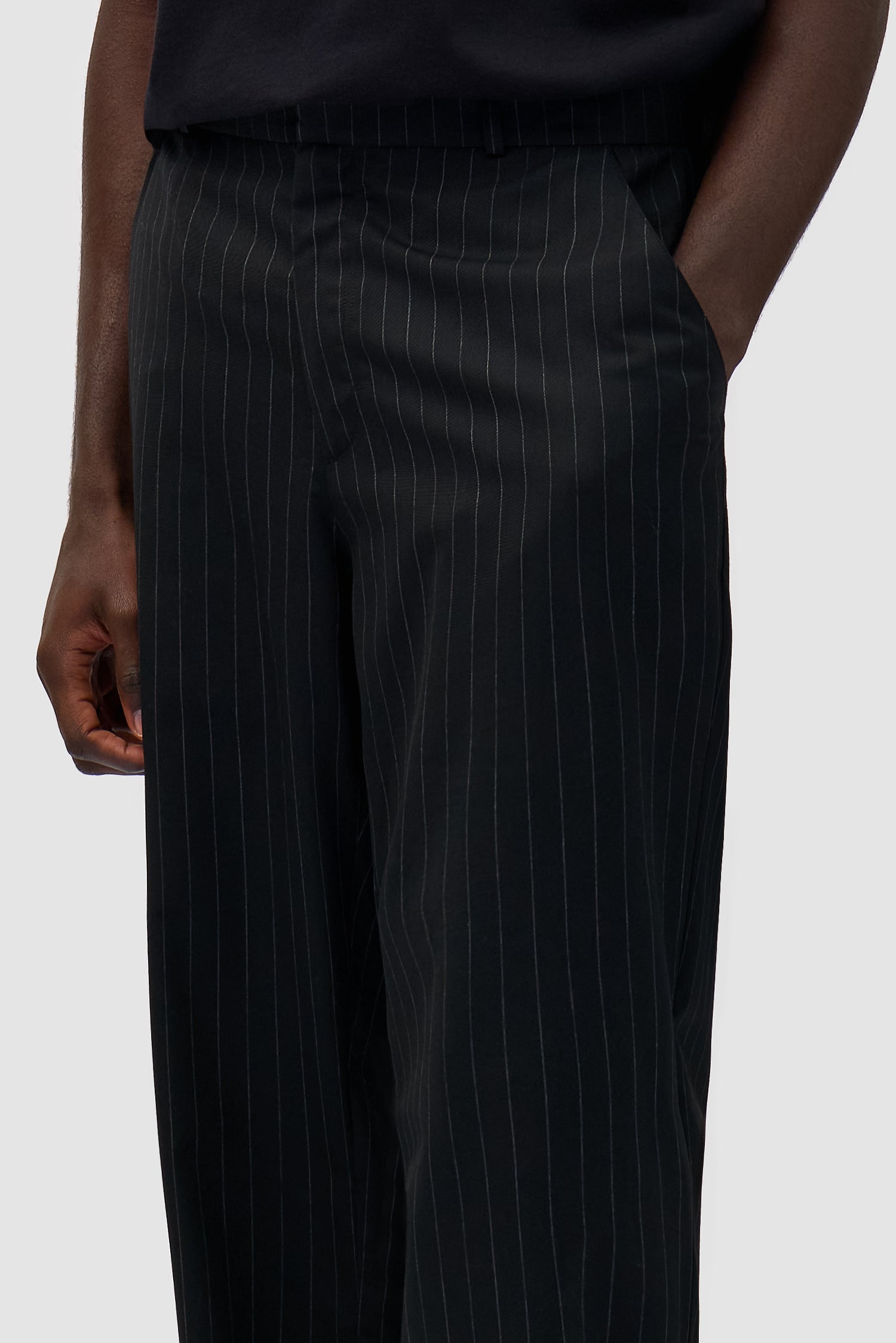 Detail view of Suit Pants in Black