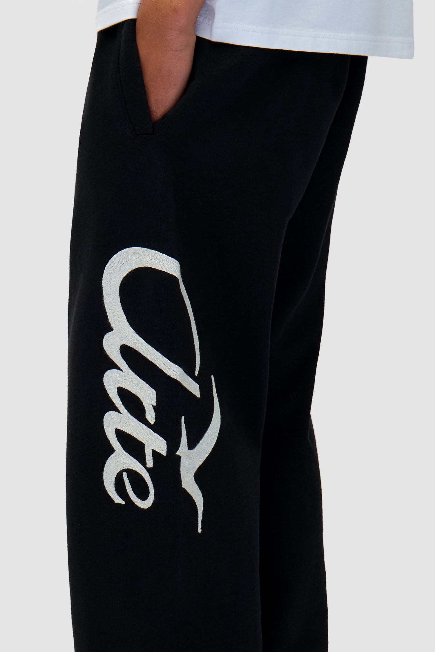 Detail view of Jogger Pants in Black