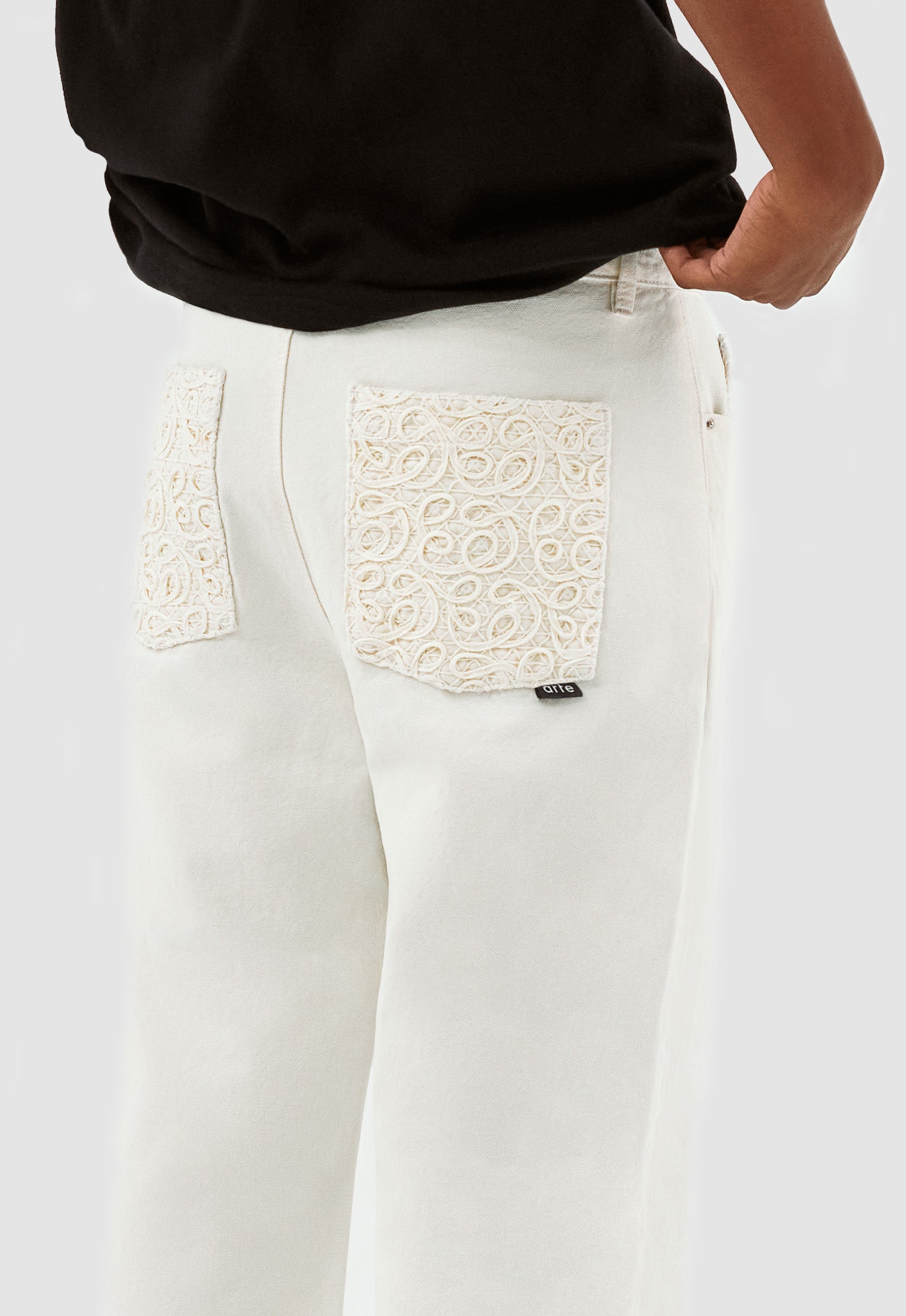 Joshua Detail Pants - Cream