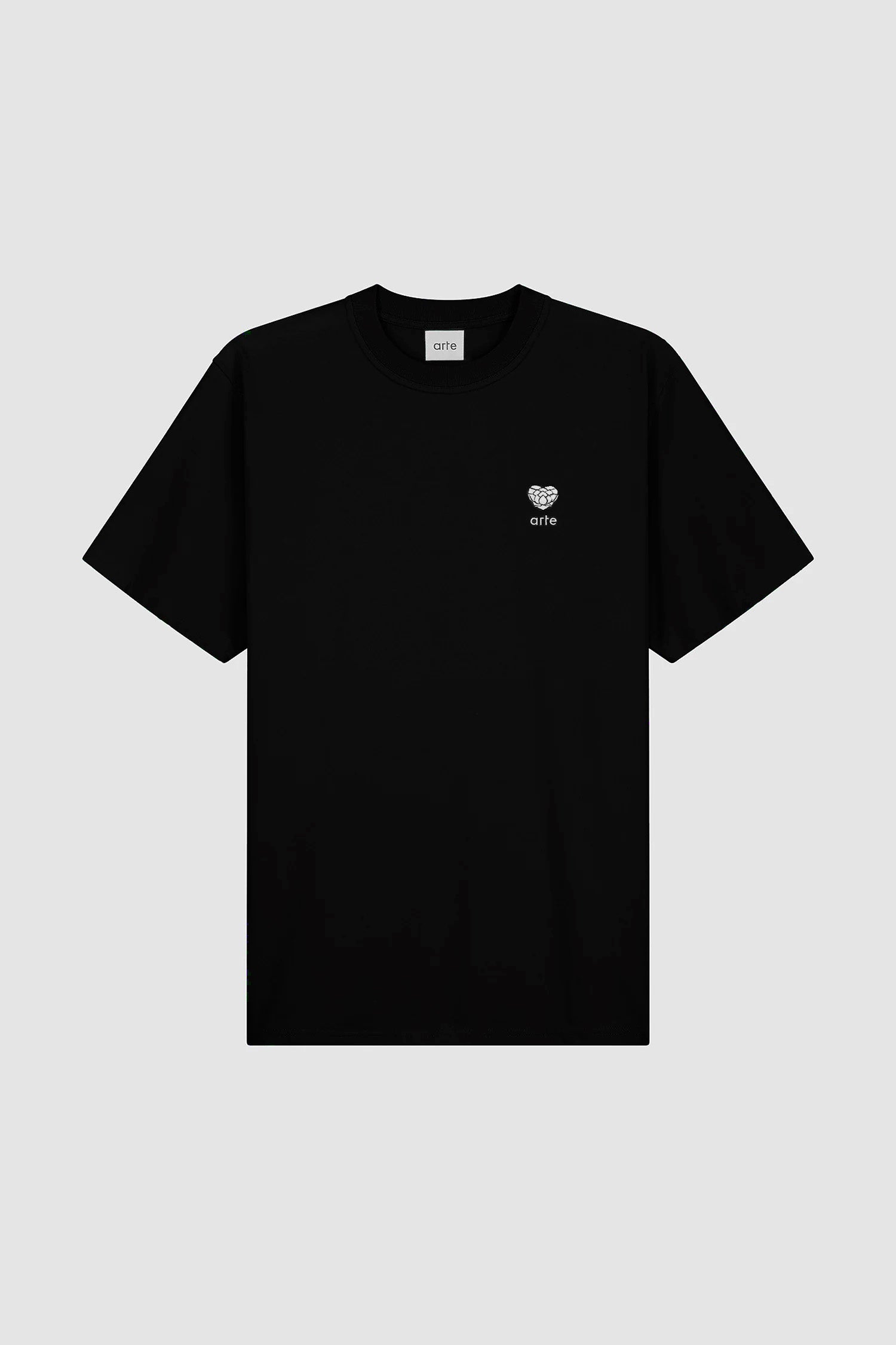 T-shirt avec logo en forme de cœur - Noir