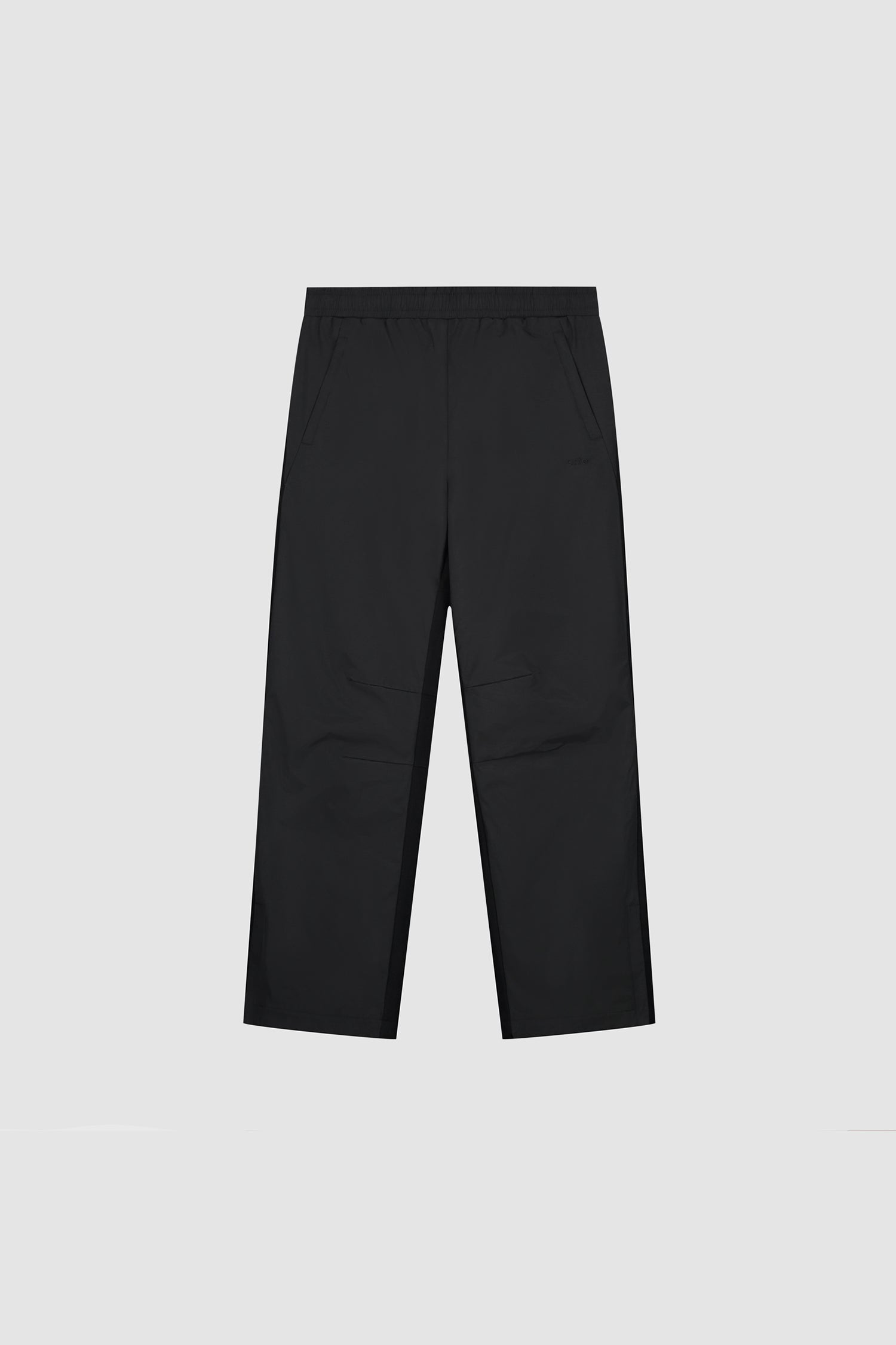 Wool Technical Pants in Black, front view