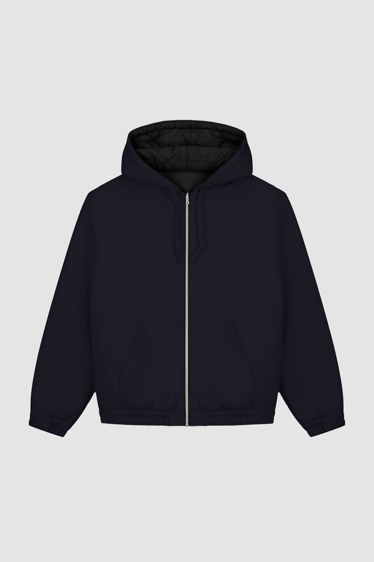 Reversible Hooded Jacket in Navy