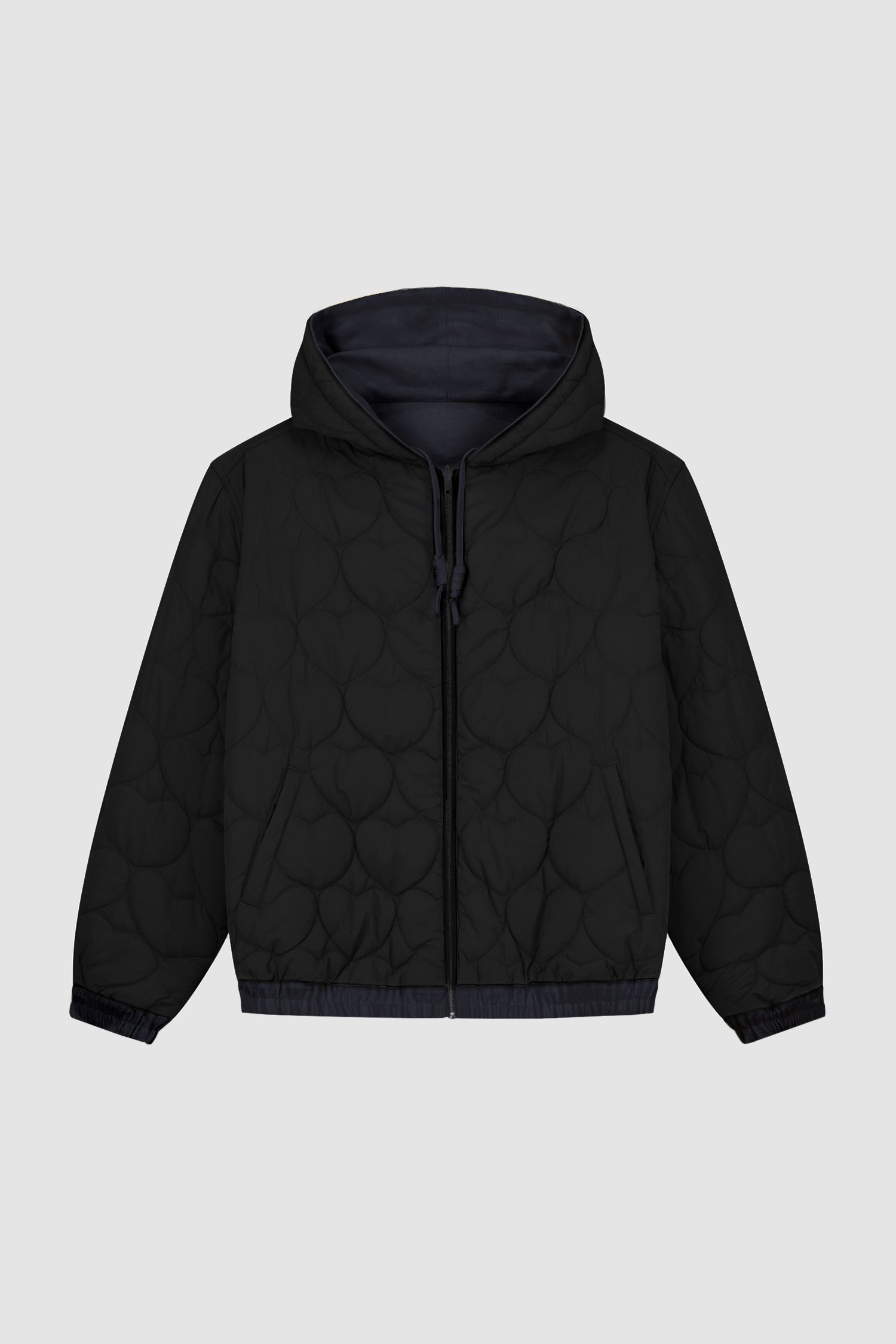 Reversible Hooded Jacket in Navy