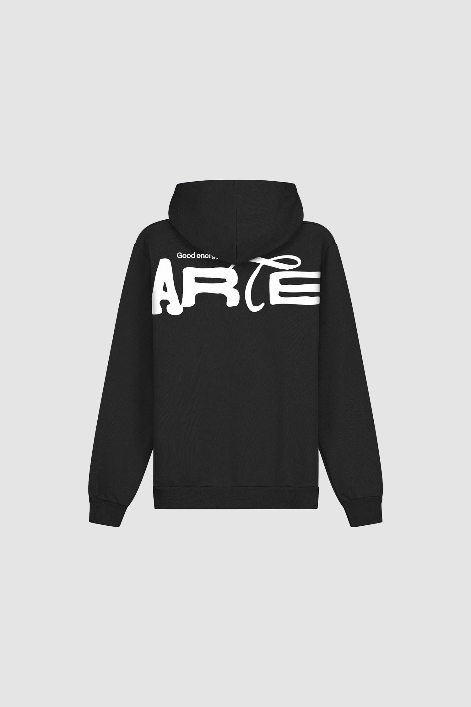 Energy Hoodie in Black, front view