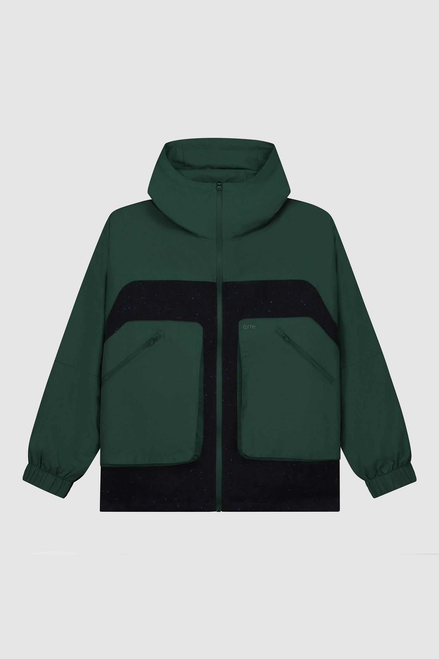 Wool Technical Jacket in Green