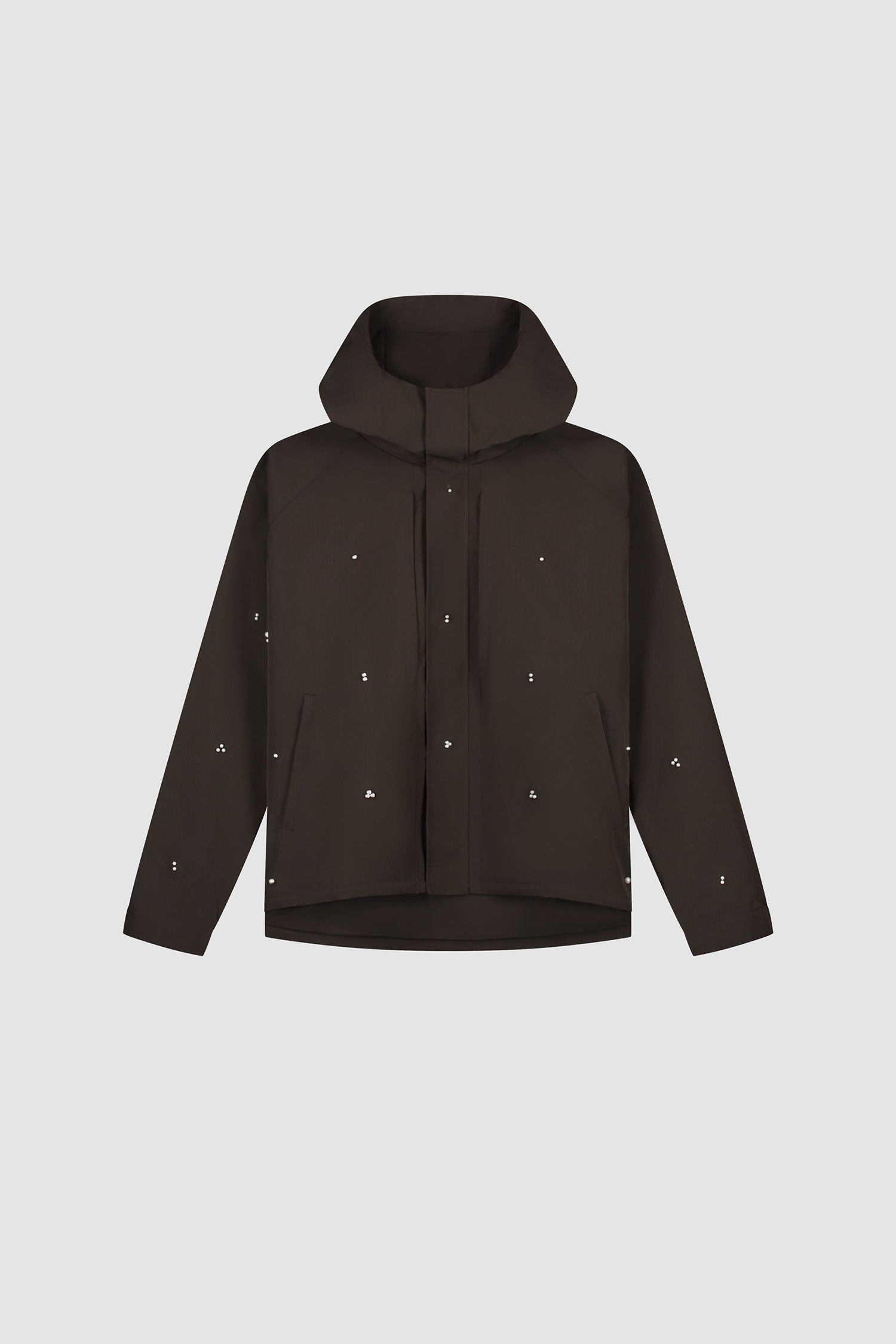 Jacket Beads Jacket in Brown, front view