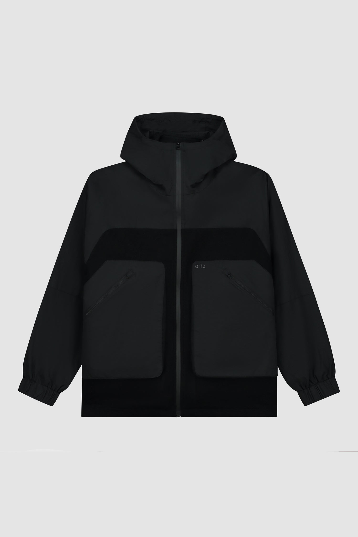 Wool Technical Jacket in Black