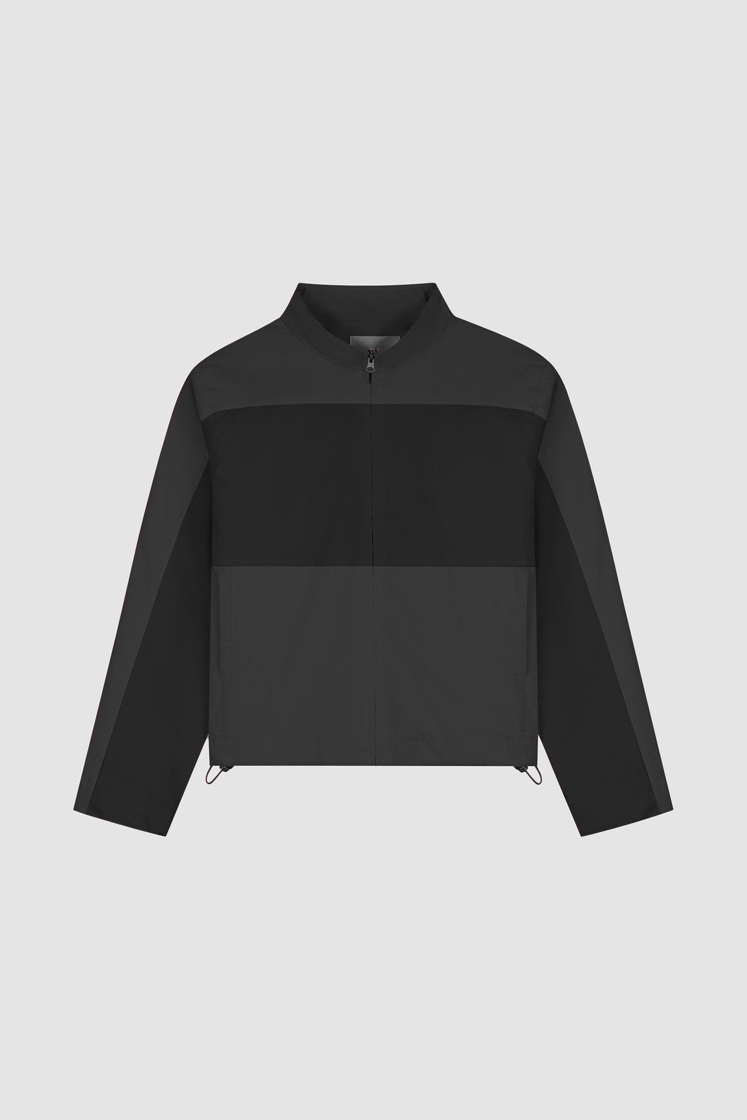 Tracksuit Jacket in Black, front view