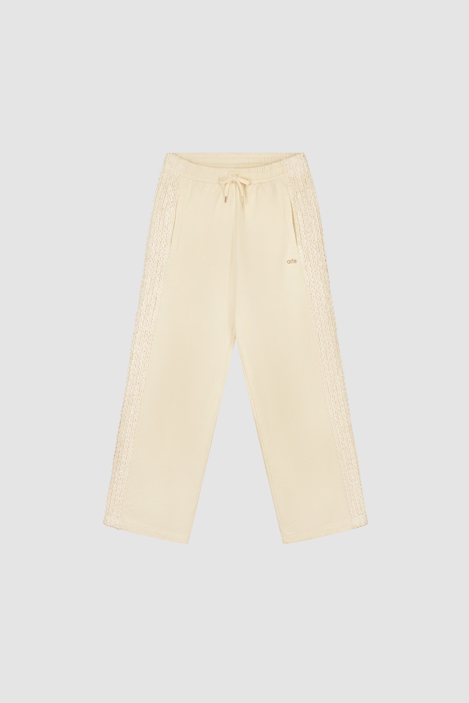 Flower Tape Pants - Cream