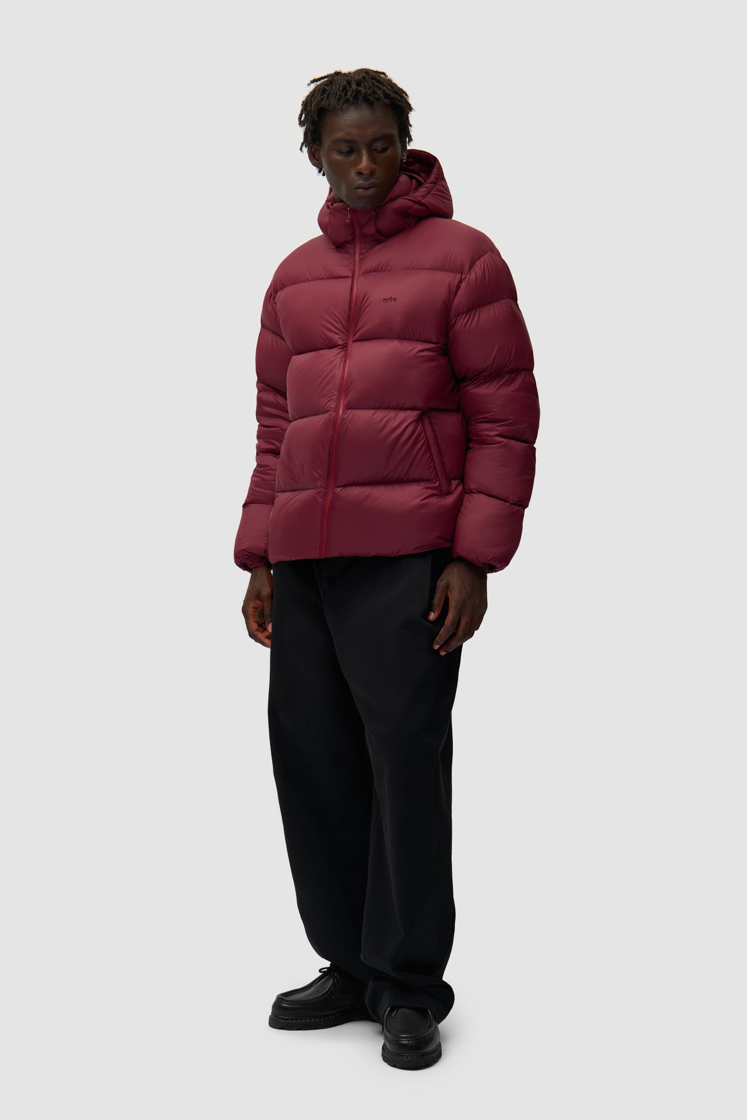 Arte Puffer Jacket - Bordeaux