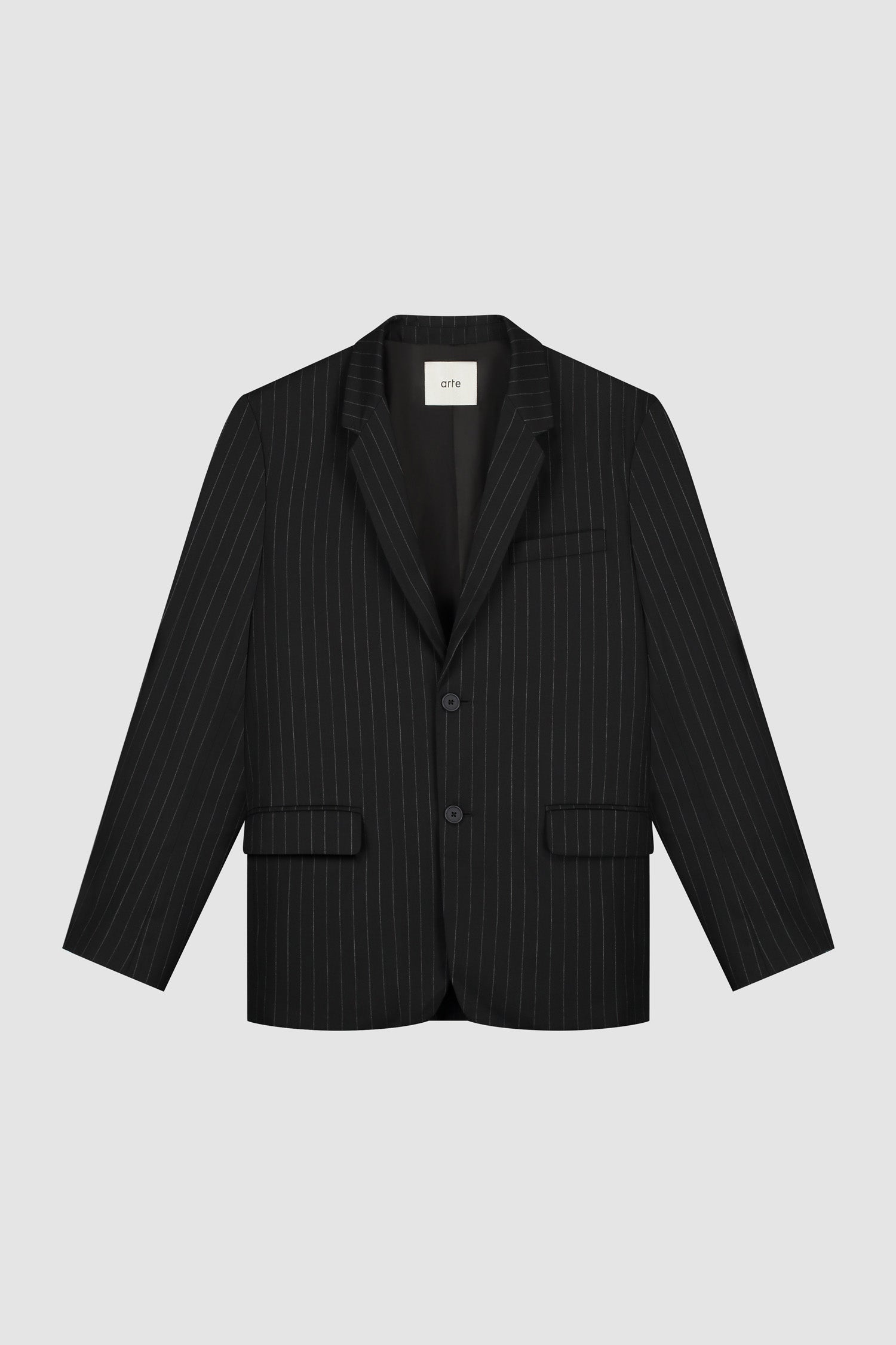 Suit Jacket in Black, front view
