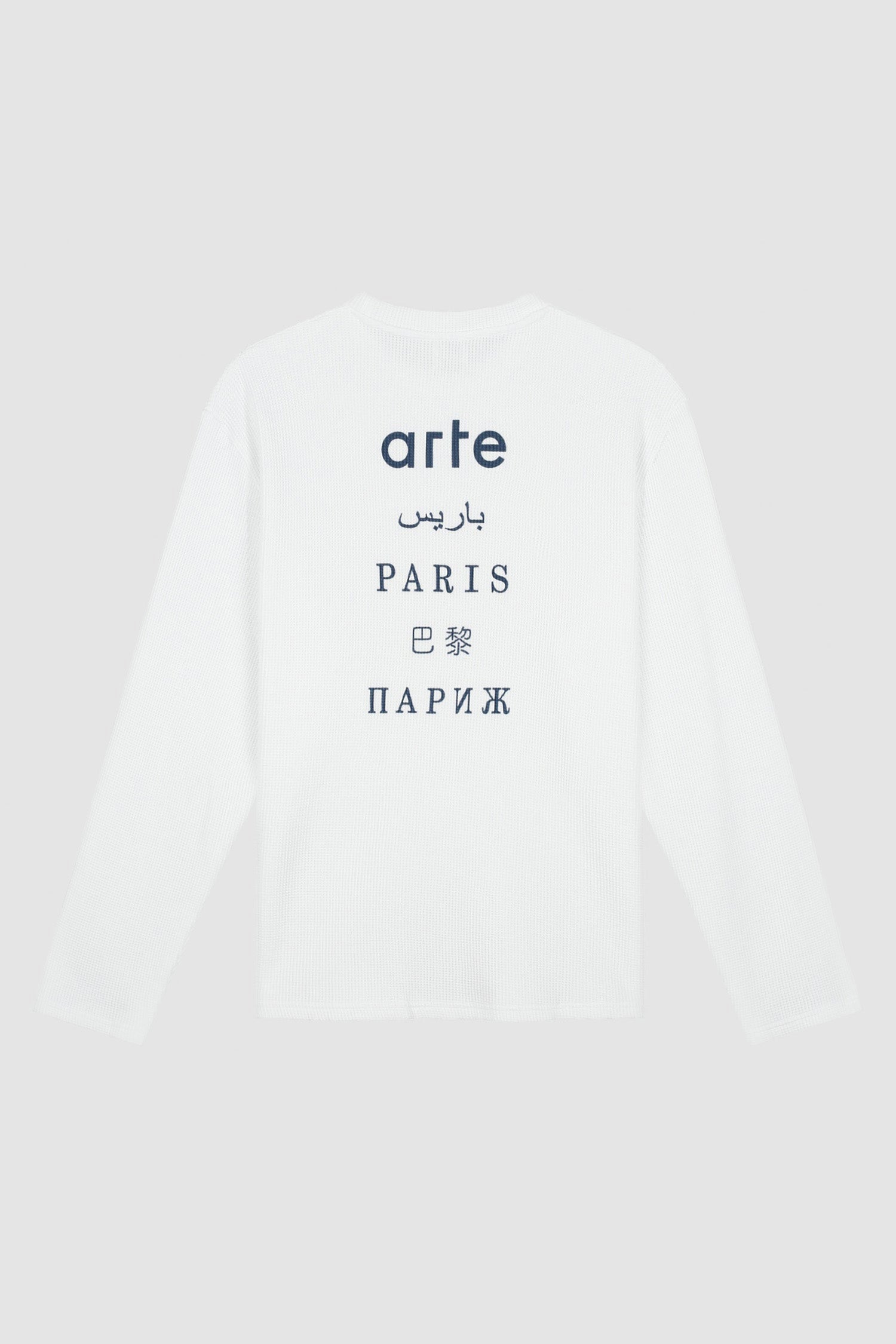 Paris Back Print Long Sleeve - White