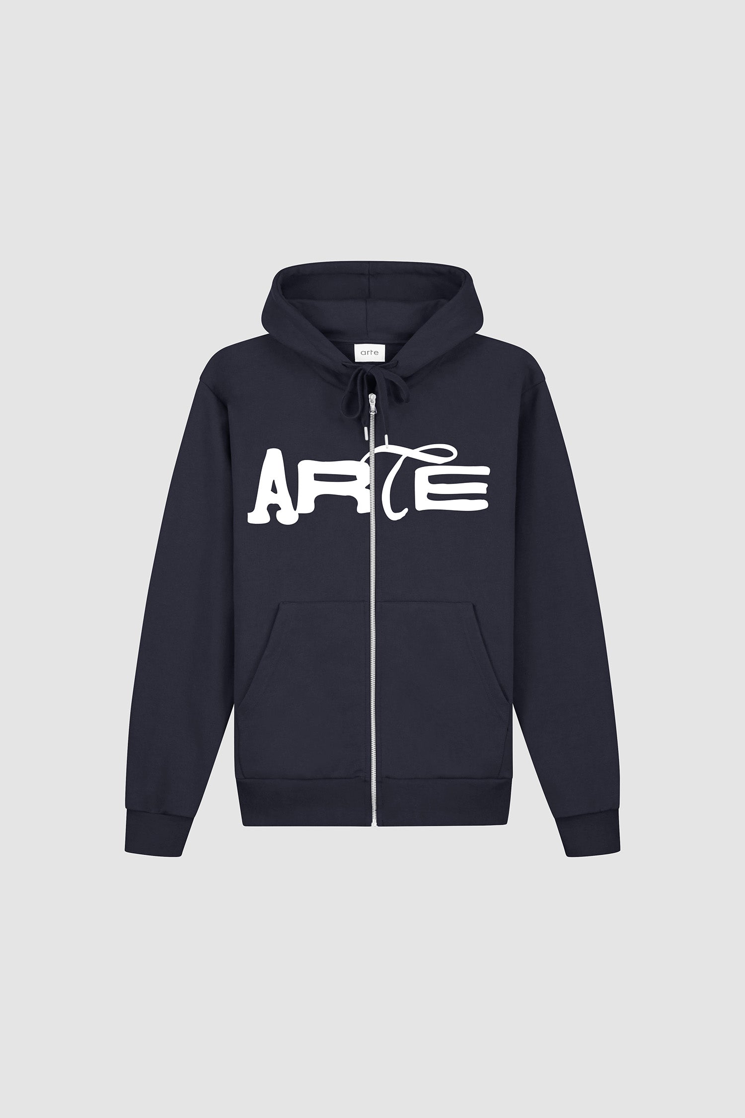 Energy Zip Hoodie in Navy, front view