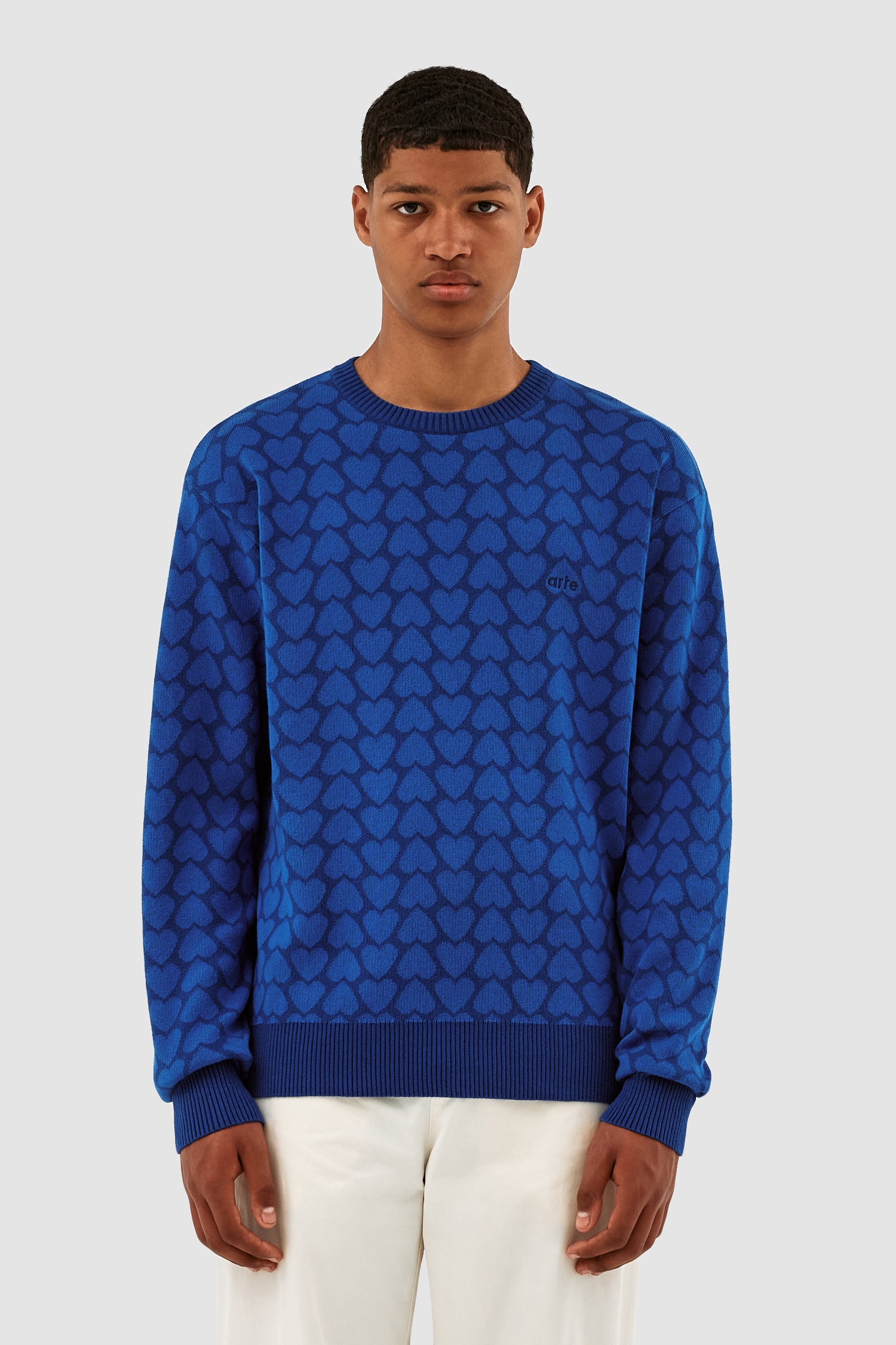 Order Arte Kobe Heart Sweater blue/navy Sweatshirts from solebox