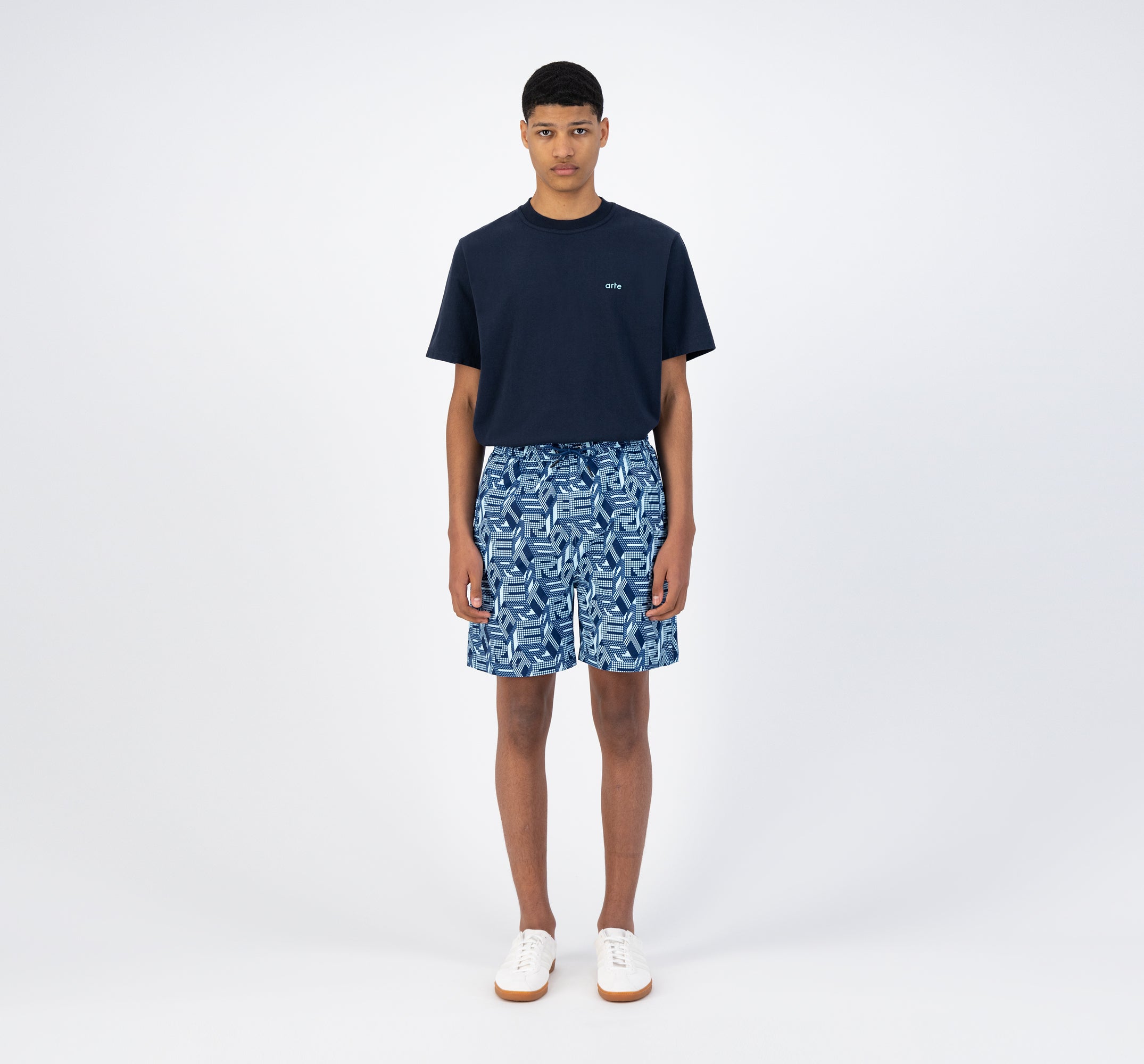 Short Soto Allover - Bleu/Bleu foncé