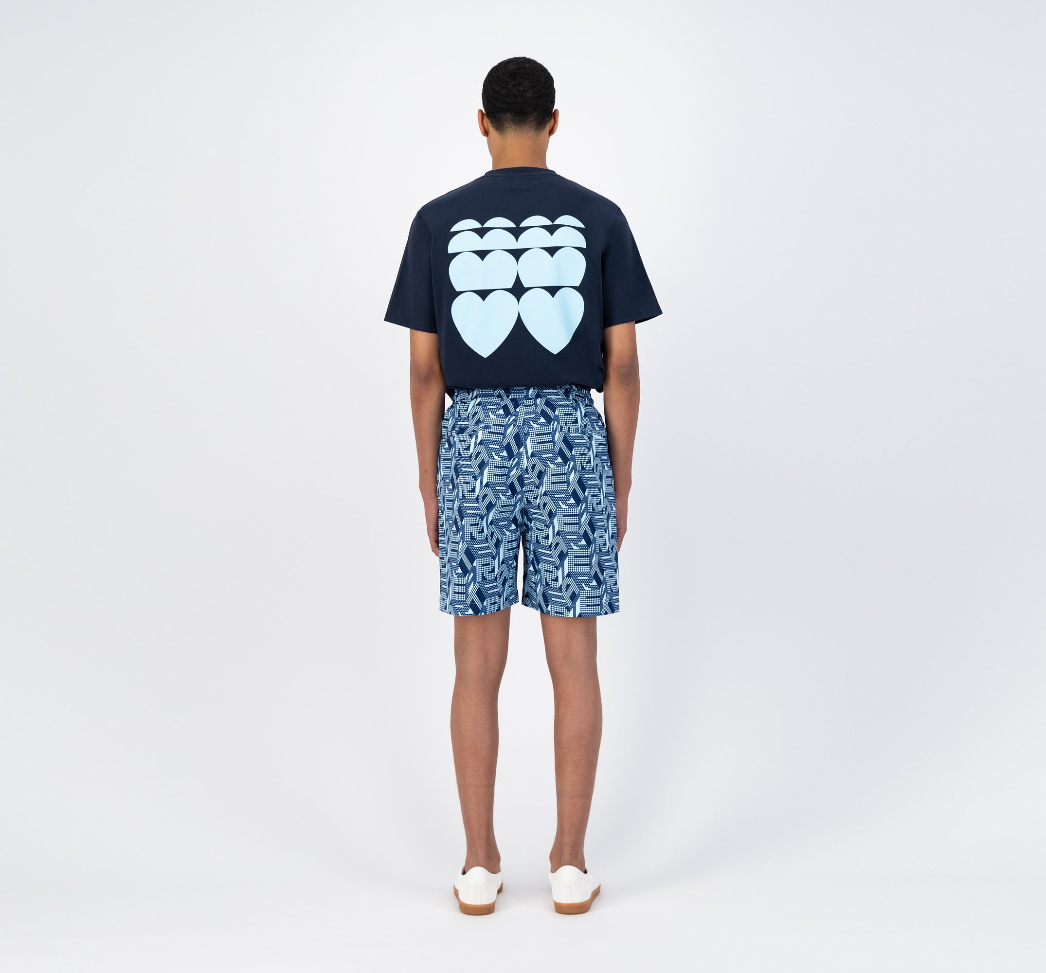 Short Soto Allover - Bleu/Bleu foncé