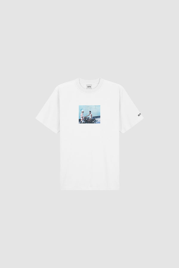 Mohamed Bourouissa T-shirt in White, Front view