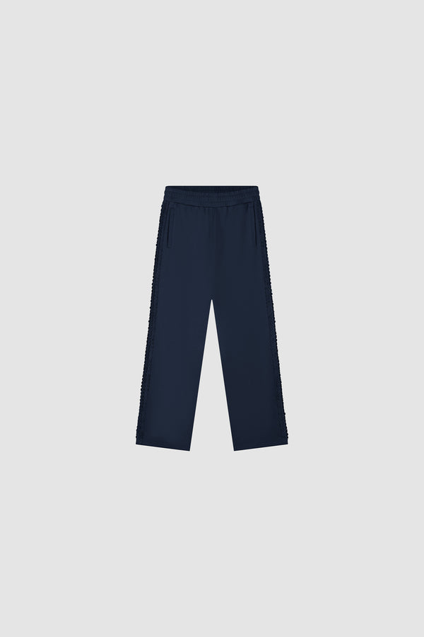 Flora Trim Track Pants in Navy, Front view