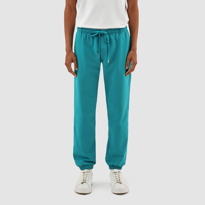 Tristian Heart Logo Pants - Lake Blue
