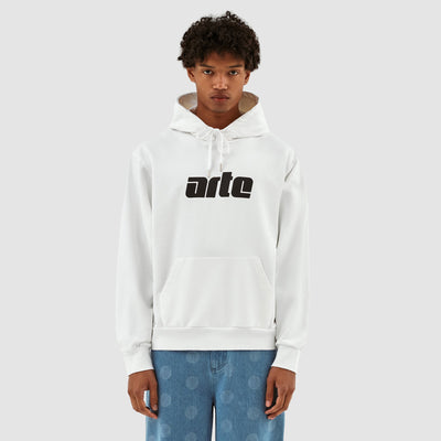 Sweat à capuche avec logo Hannes - Blanc