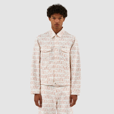 Jackson Allover Logo Jacket - Red/White