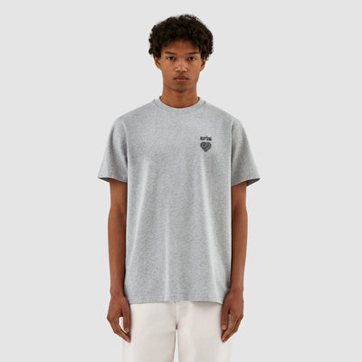 Taut Embroi Heart Logo T-shirt - Grey