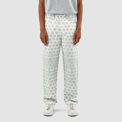 Paul Dots Pants - Cream/Light Grey