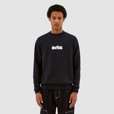 Conrad Chenille Logo Crewneck - Marine