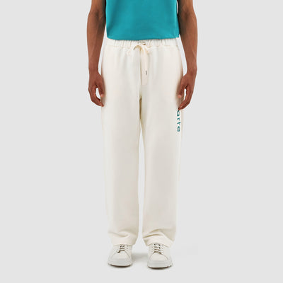 Tristian Side Logo Pants - Cream