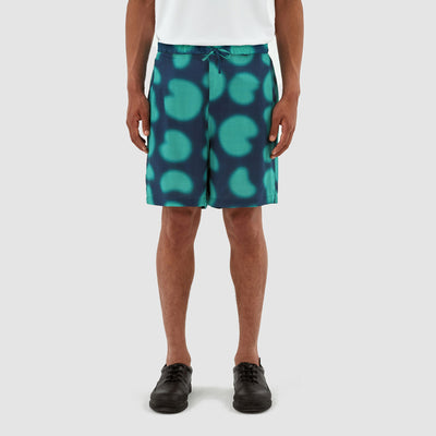 Stolp Print Short - Navy/Green